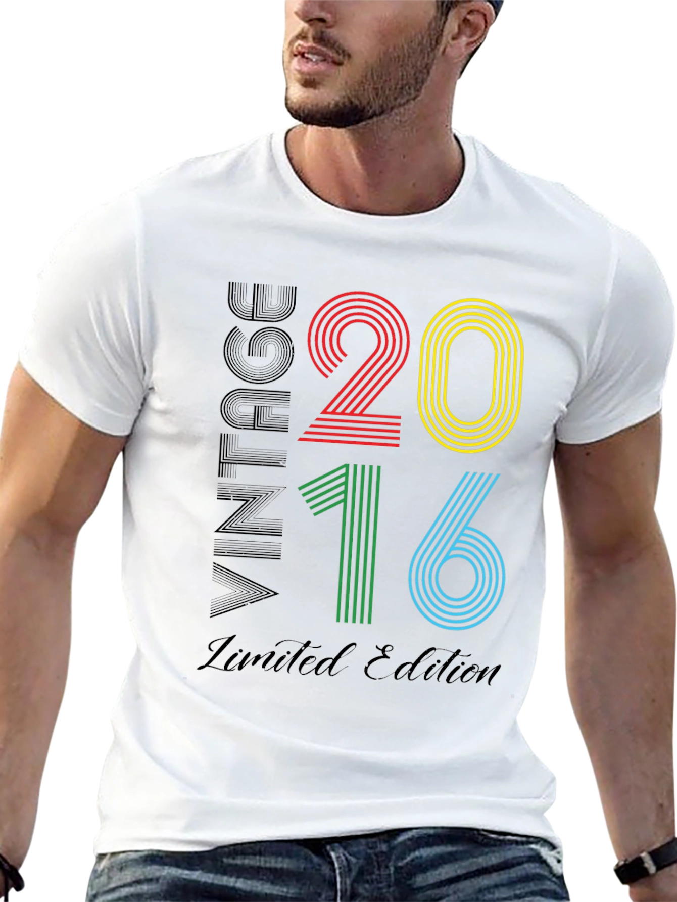 Black Vintage 2016 Limited Edition T-Shirt view 13