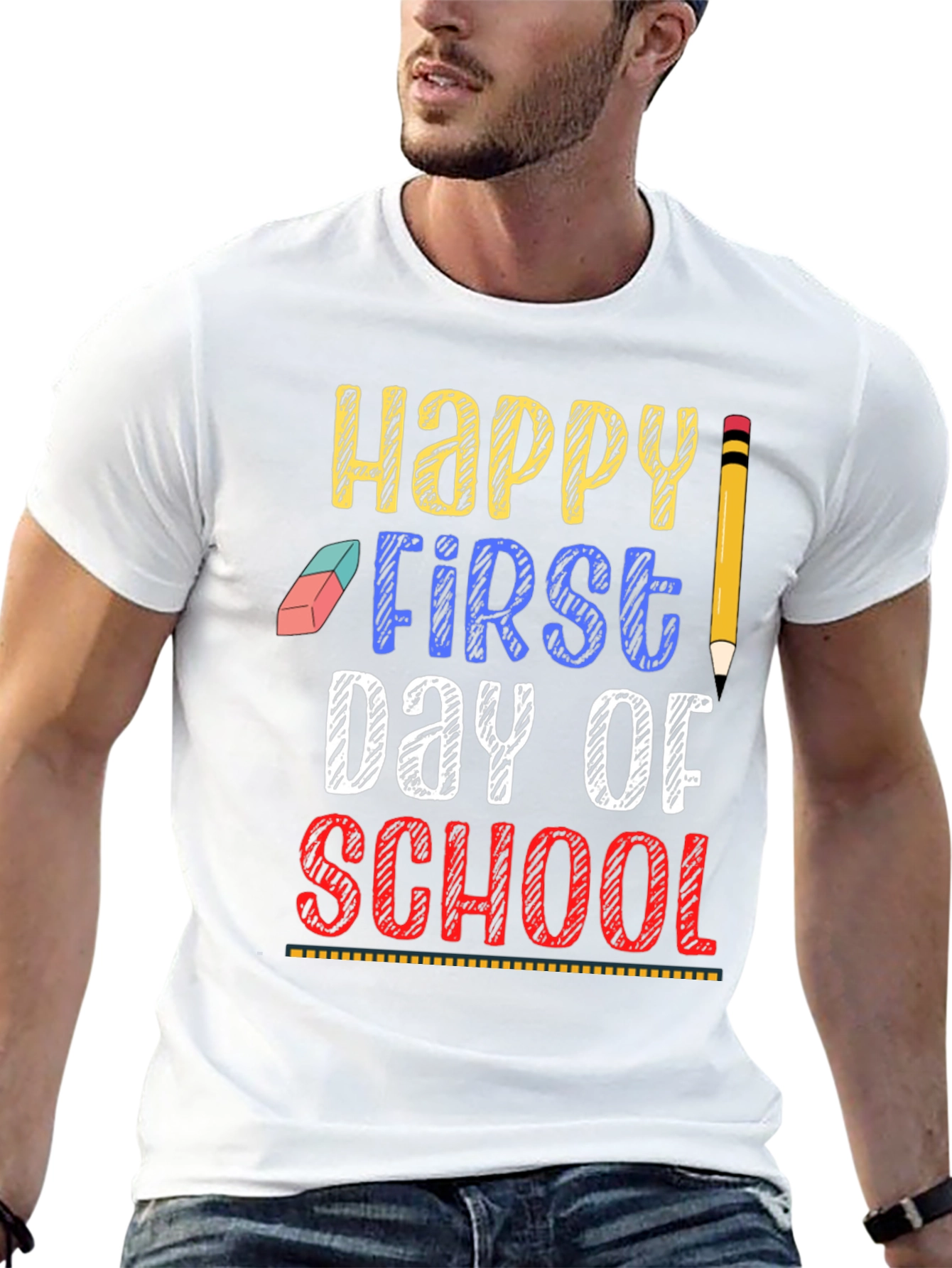 Happy First Day of School Graphic Tee - 13