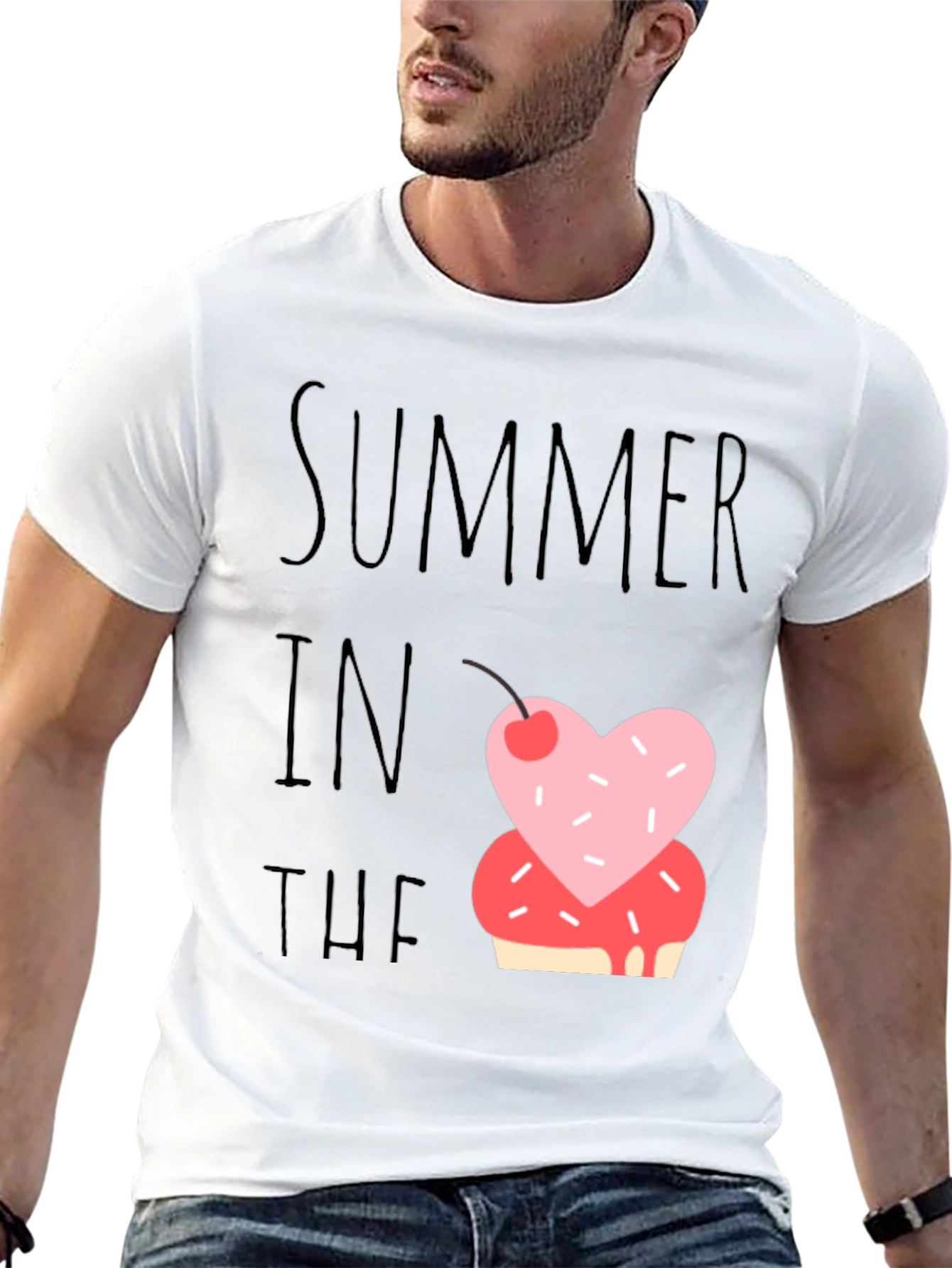 Black Summer Sweet Treat Tee - Fun Casual Shirt view 13