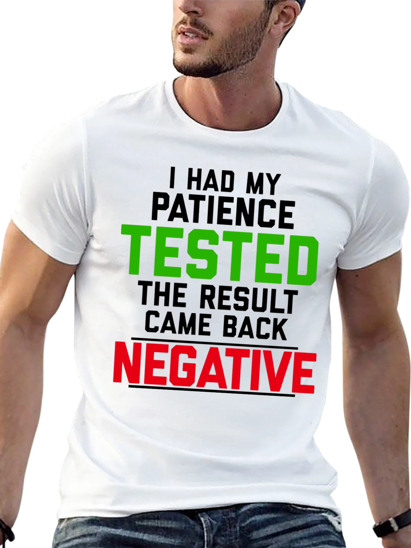 Black Patience Tested Funny Graphic Tee view 13