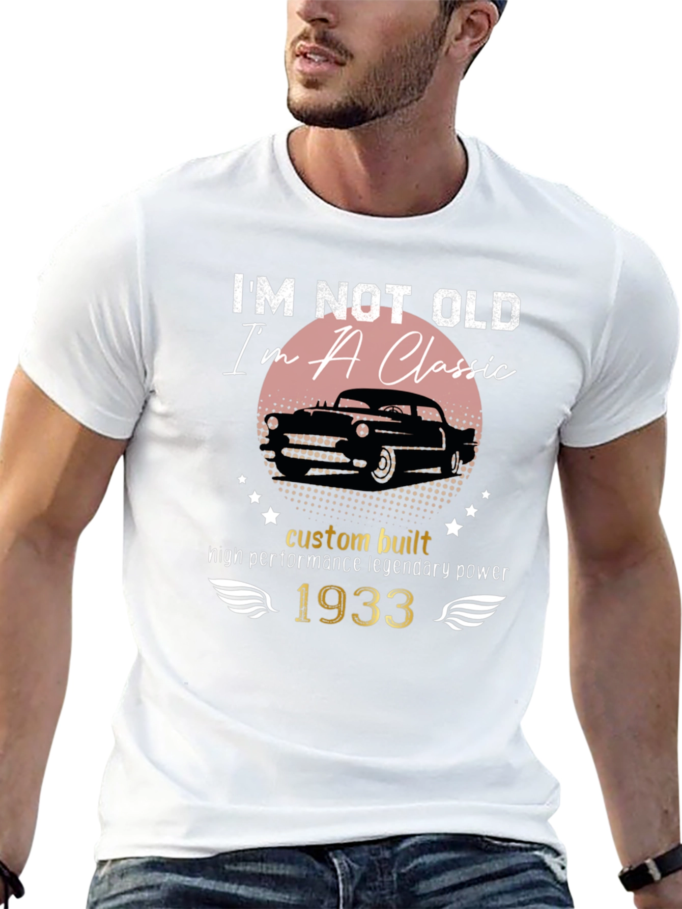 Black I'm Not Old I'm A Classic 1933 T-Shirt view 13