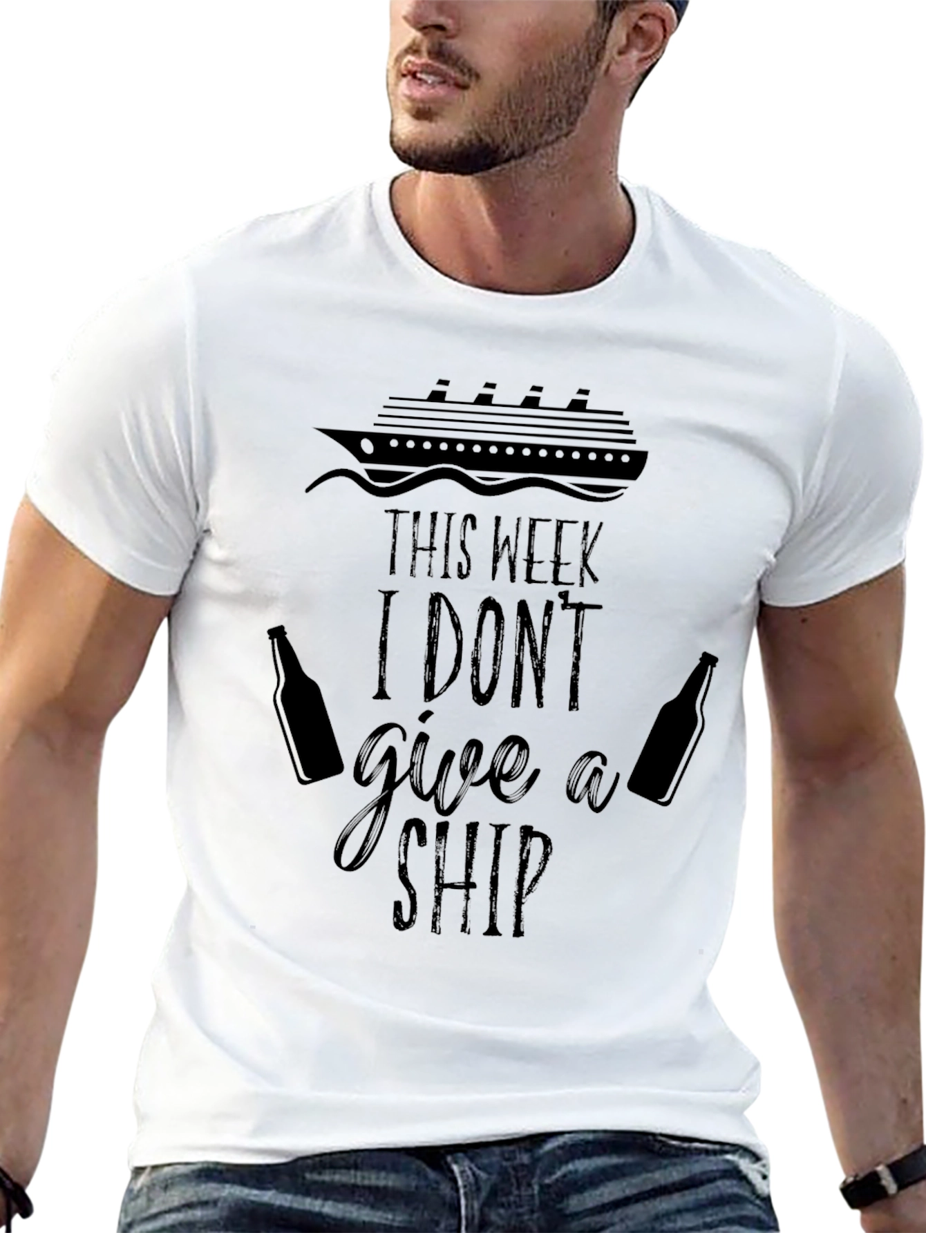Black I Don't Give a Ship Cruise T-Shirt view 13