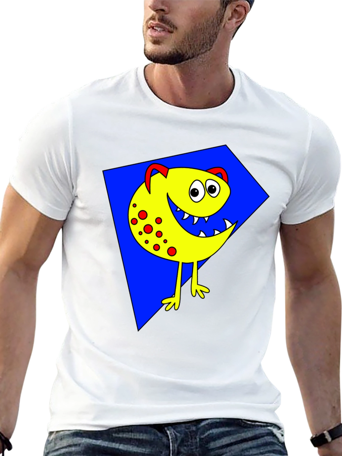 Black Monster Graphic Tee - Fun & Unique Design view 13