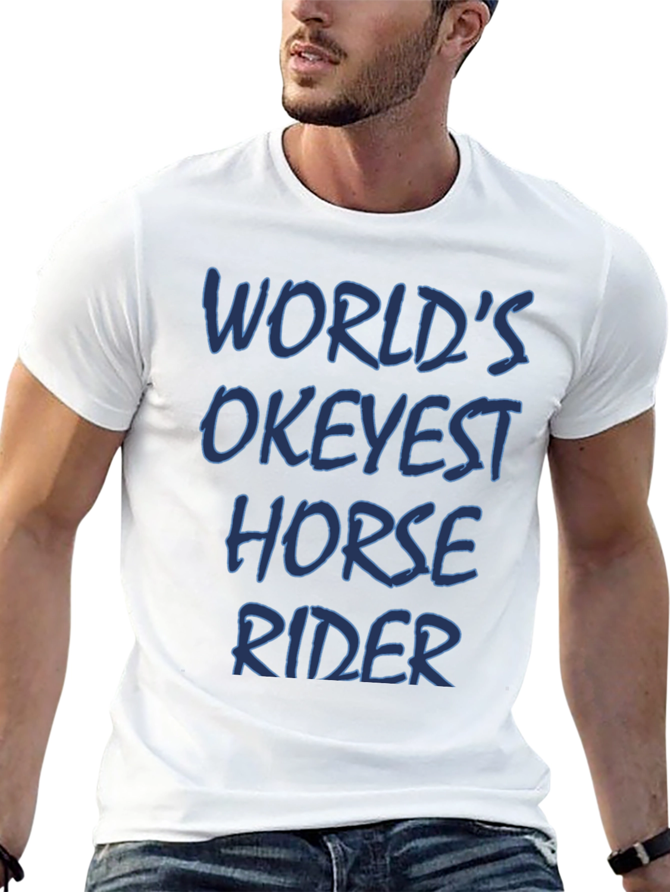 Black World's Okeyest Horse Rider T-Shirt view 13