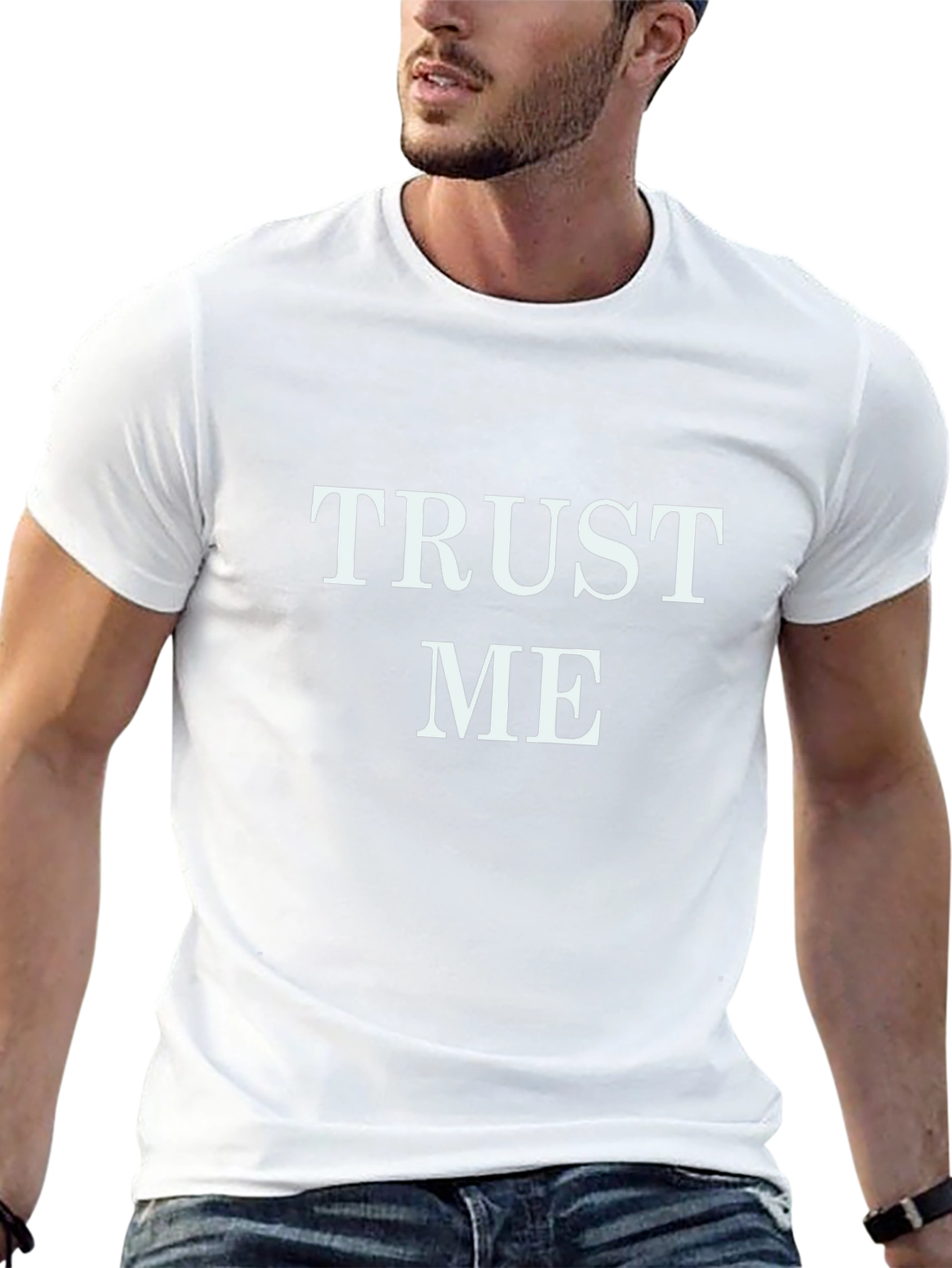 Black Trust Me Graphic T-Shirt - Bold Statement Tee view 13