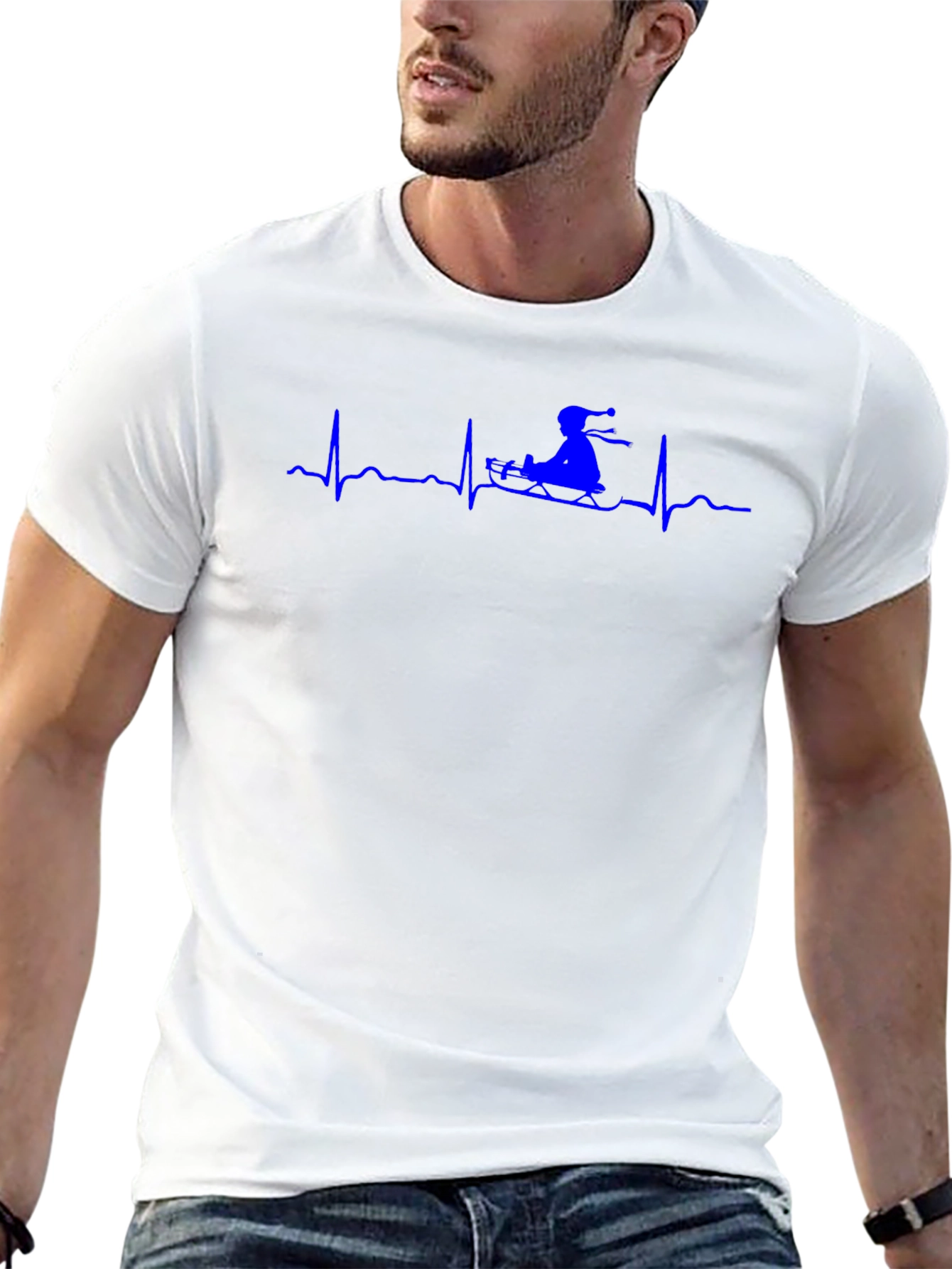 Black Jet Ski Heartbeat T-Shirt - Ride the Wave! view 13
