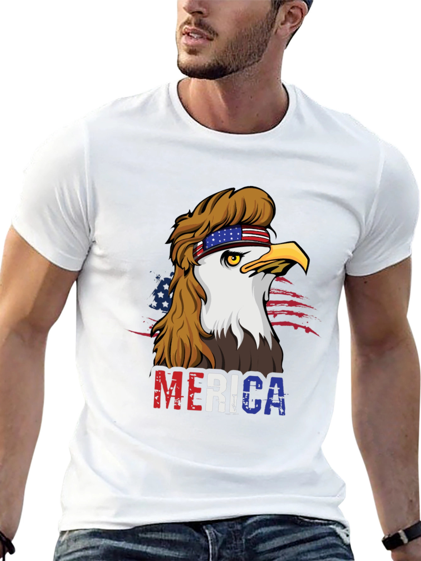 Patriotic Eagle 'Merica T-Shirt - 13