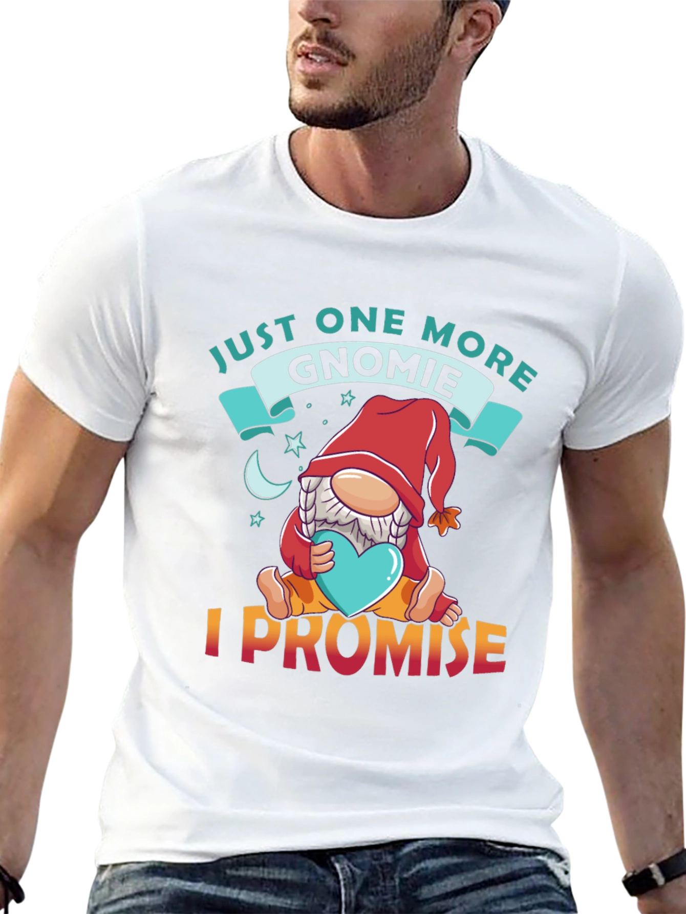 Black Gnomie Promise T-Shirt - Cute Gnome Lover Tee view 13