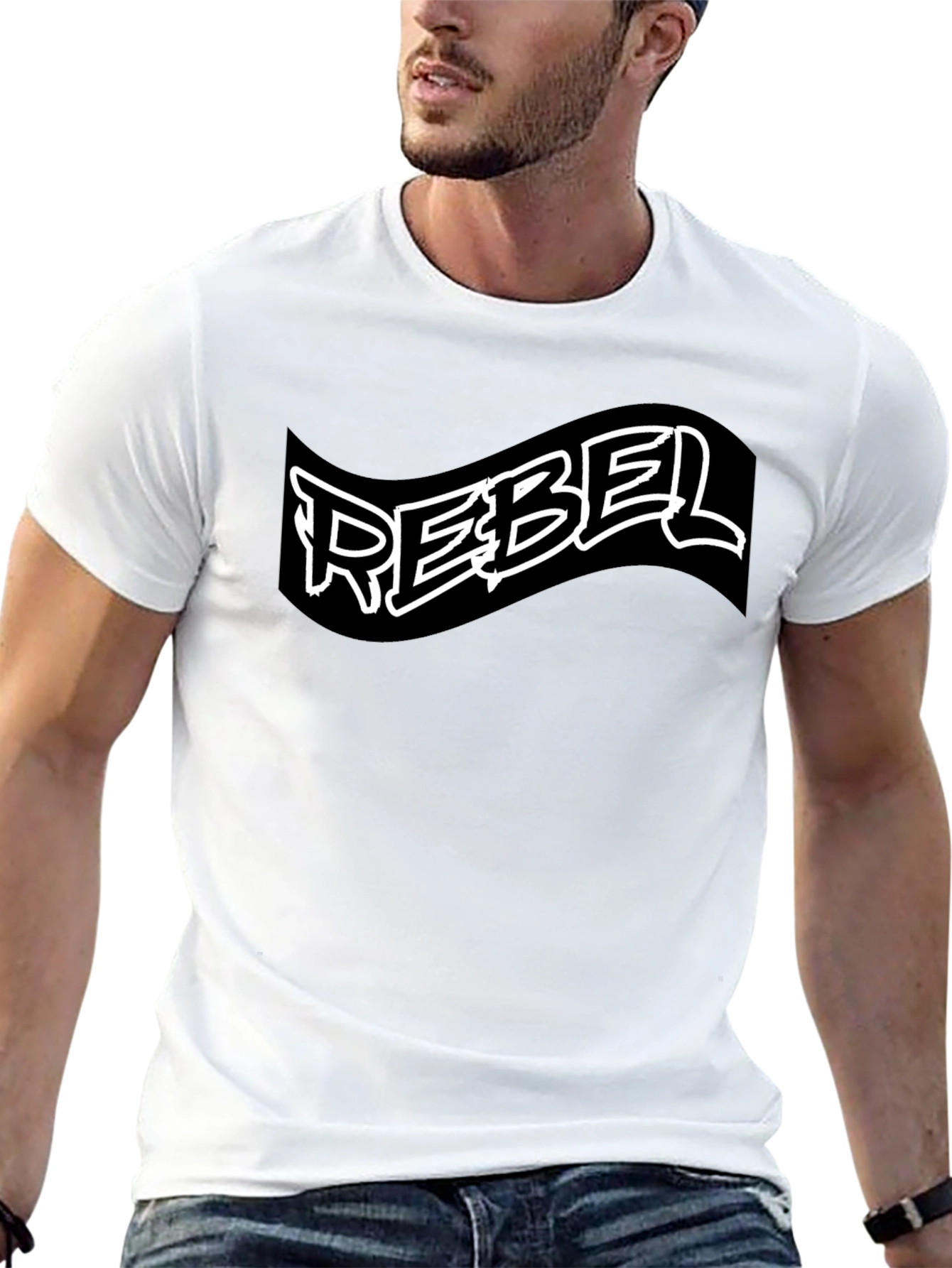 Black Rebel Black T-Shirt - Edgy Graphic Tee view 13