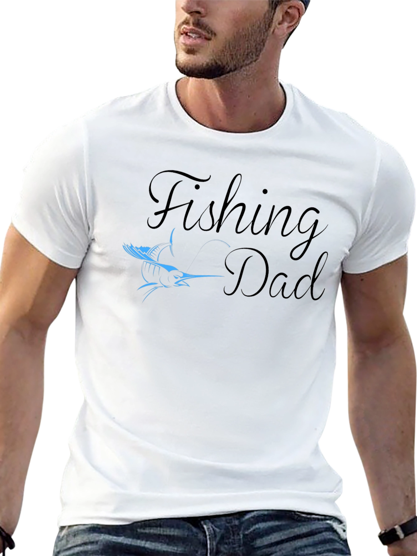 Black Fishing Dad T-Shirt - Stylish Angler Gift view 13