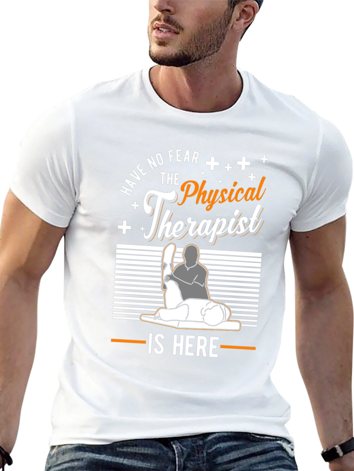 Black Physical Therapist T-Shirt - Have No Fear! view 13