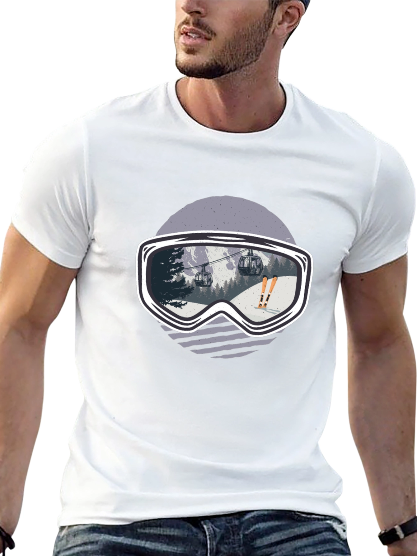 Ski Goggles Graphic Tee - Black - 13