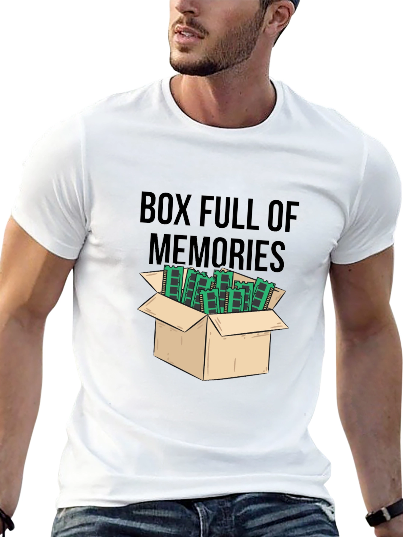 Black Box Full of Memories T-Shirt - Fun Novelty Tee view 13