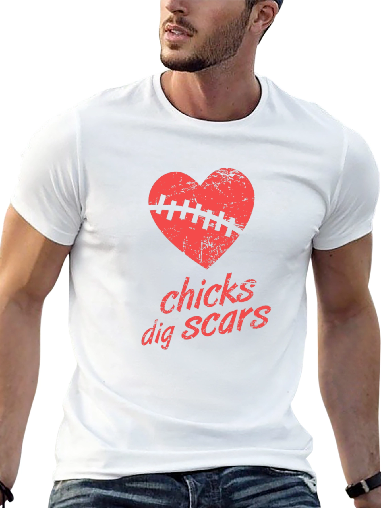 Black Chicks Dig Scars Graphic Tee - Mens Black T-Shirt view 13
