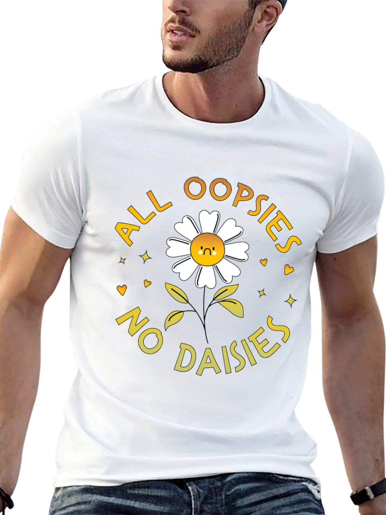 Black All Oopsies No Daisies Graphic T-Shirt view 13