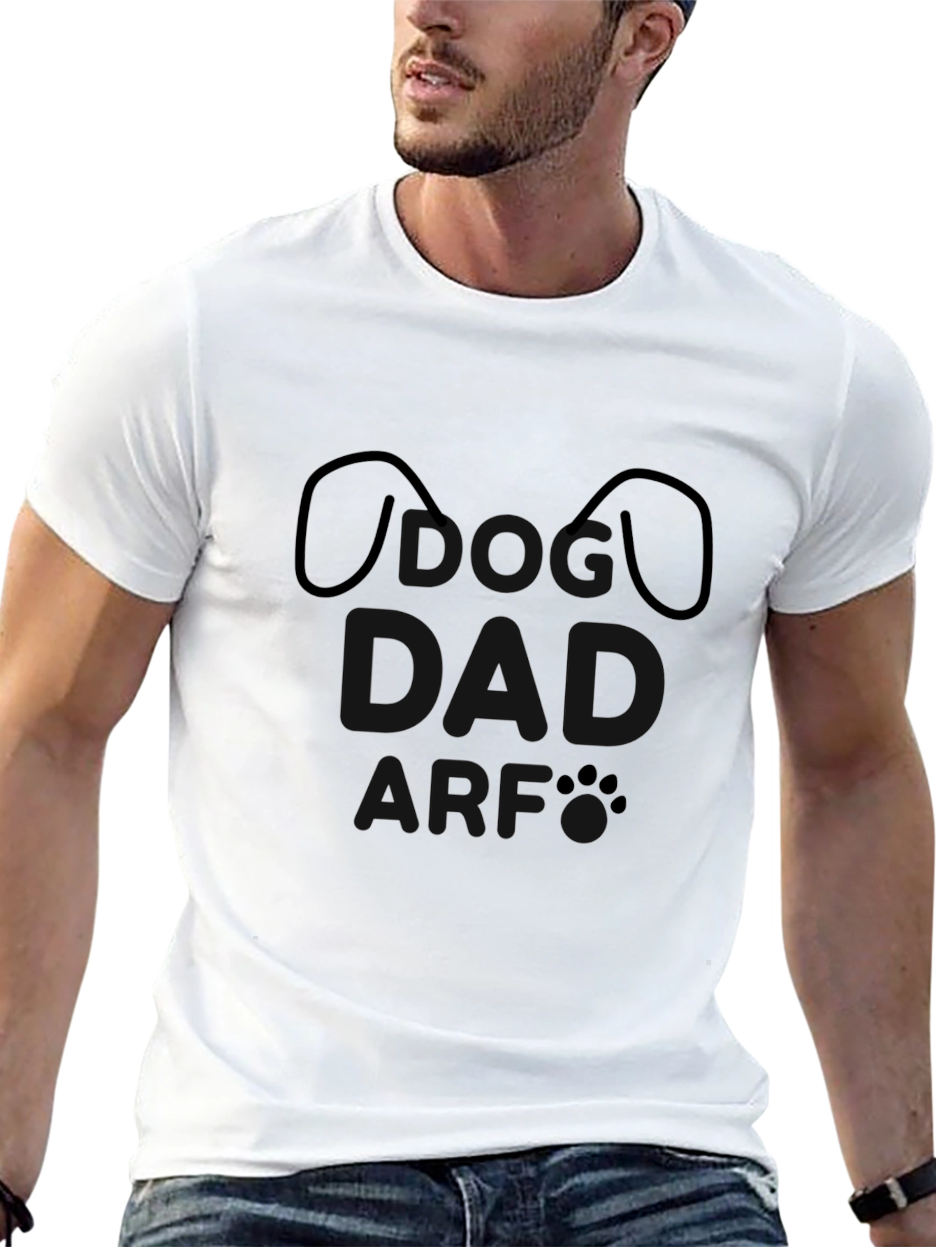 Black Dog Lover T-Shirt - Minimalist Pet Paw Design view 13