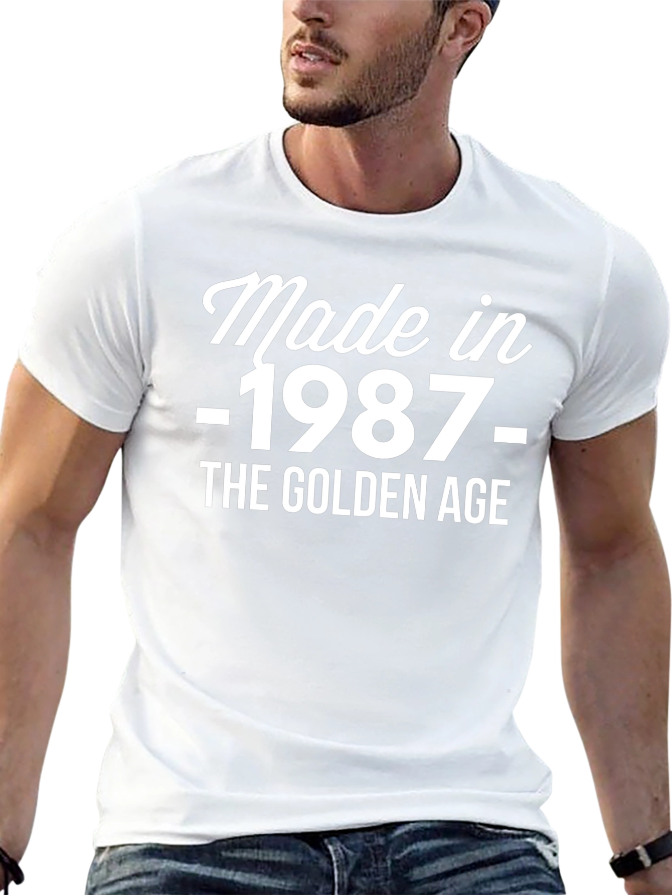 Black Made in 1987 - The Golden Age T-Shirt view 13