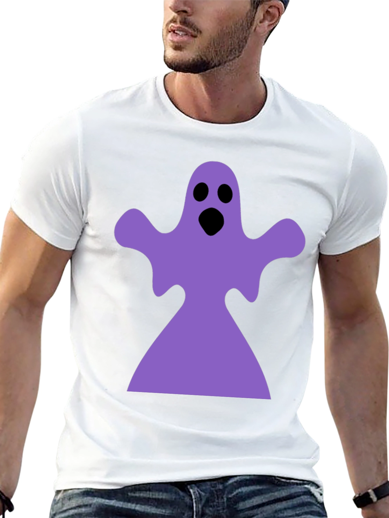 Black Ghost Graphic Black T-Shirt view 13