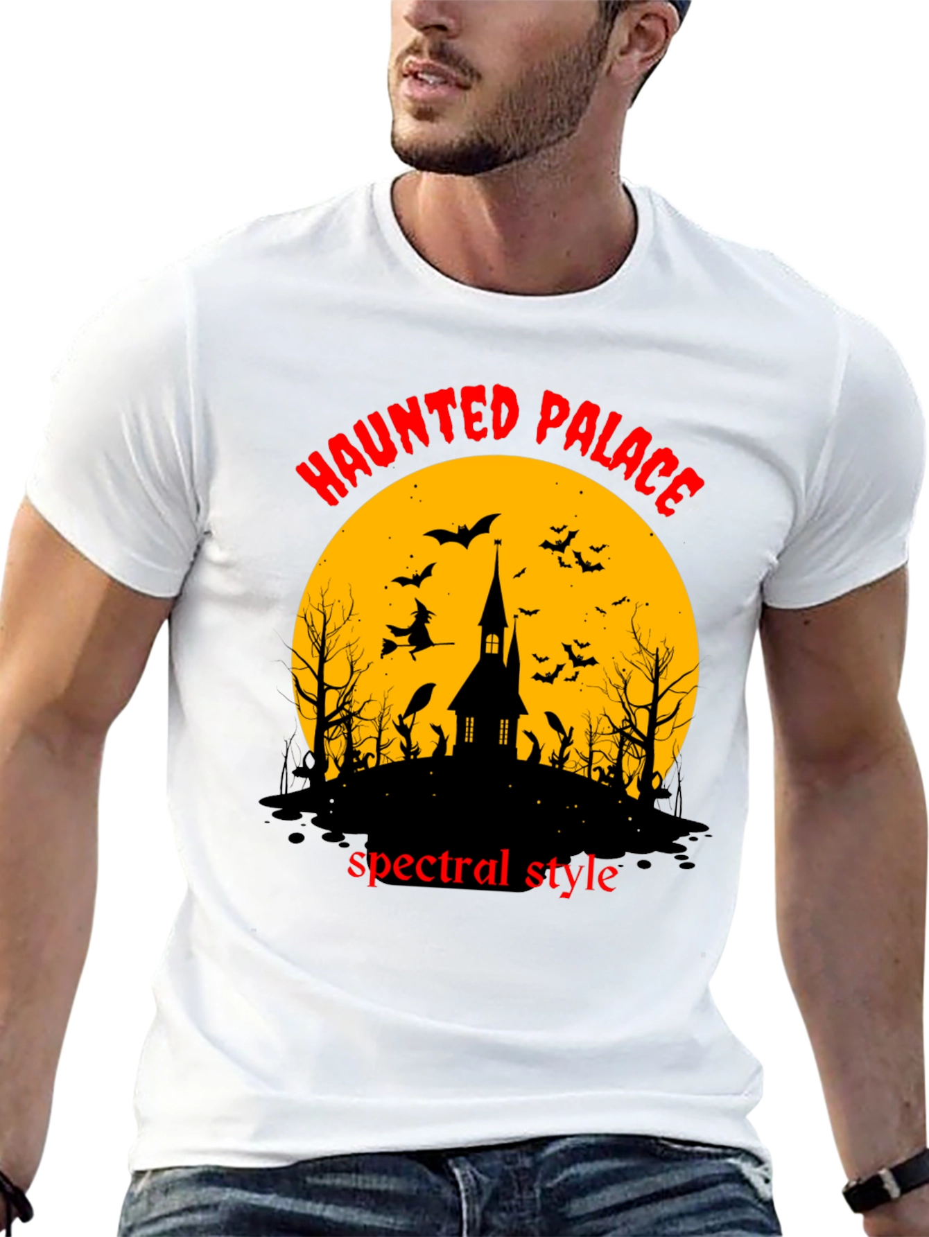 Black Haunted Palace Spectral Style Black T-Shirt view 13