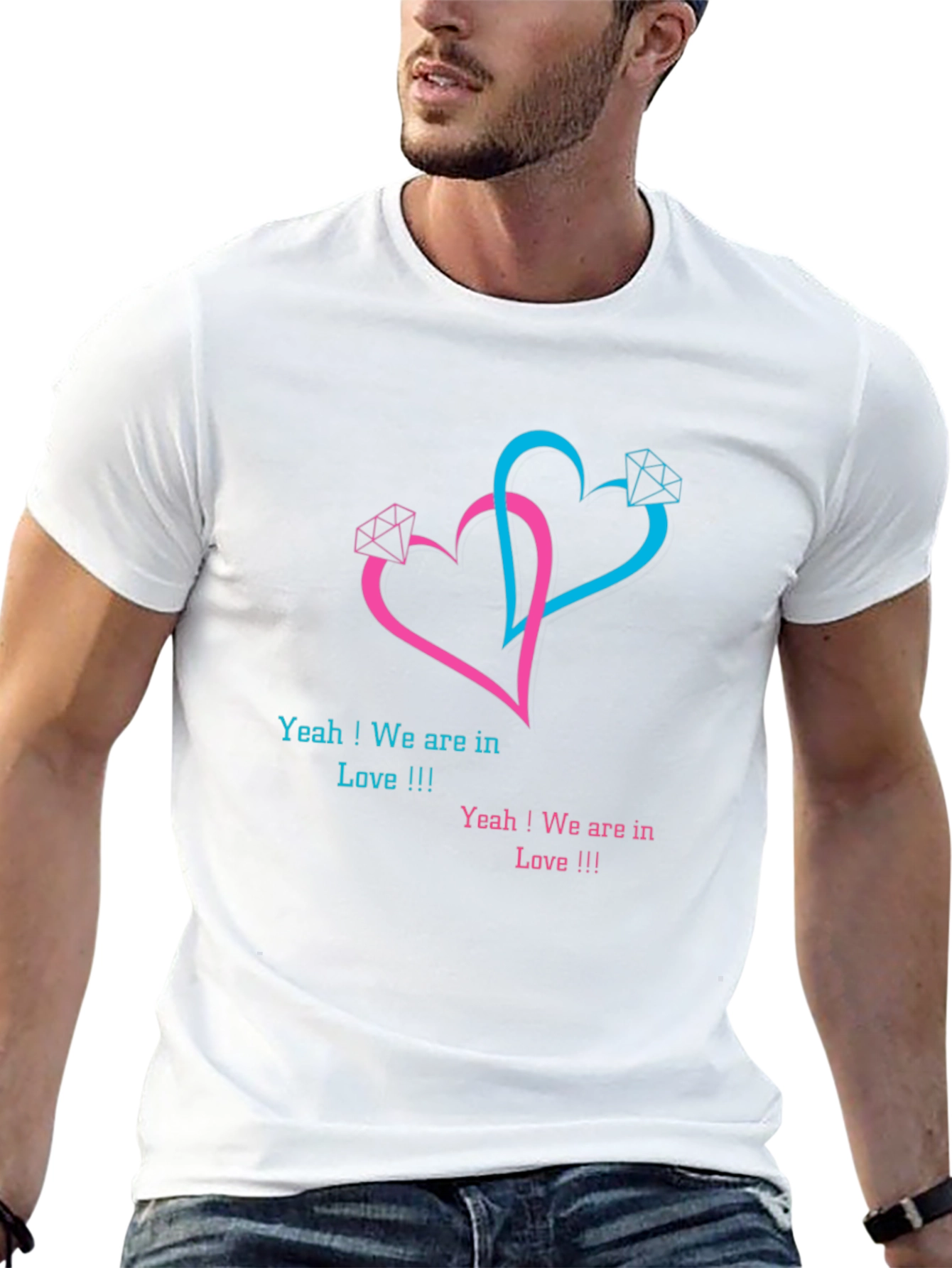 Black Love Hearts T-Shirt - Stylish Graphic Tee view 13