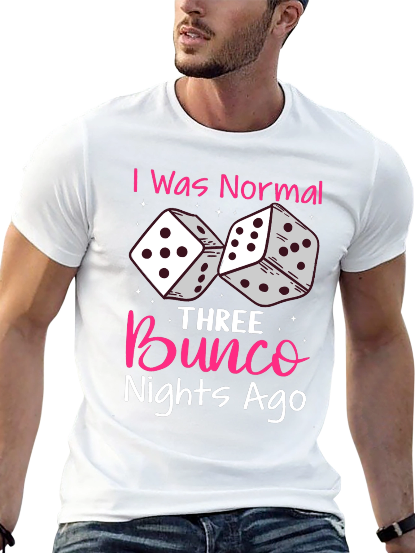 Black Bunco Nights Ago T-Shirt, Dice Graphic view 13