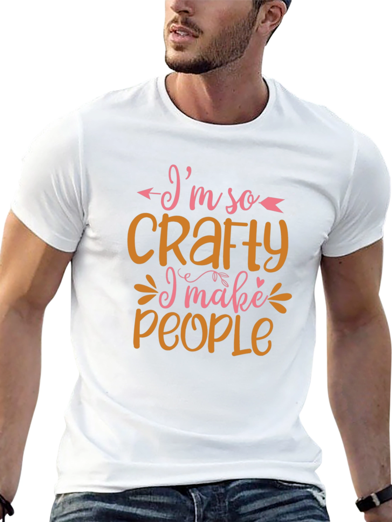 Black I'm So Crafty T-Shirt - Funny DIY Hobby Tee view 13