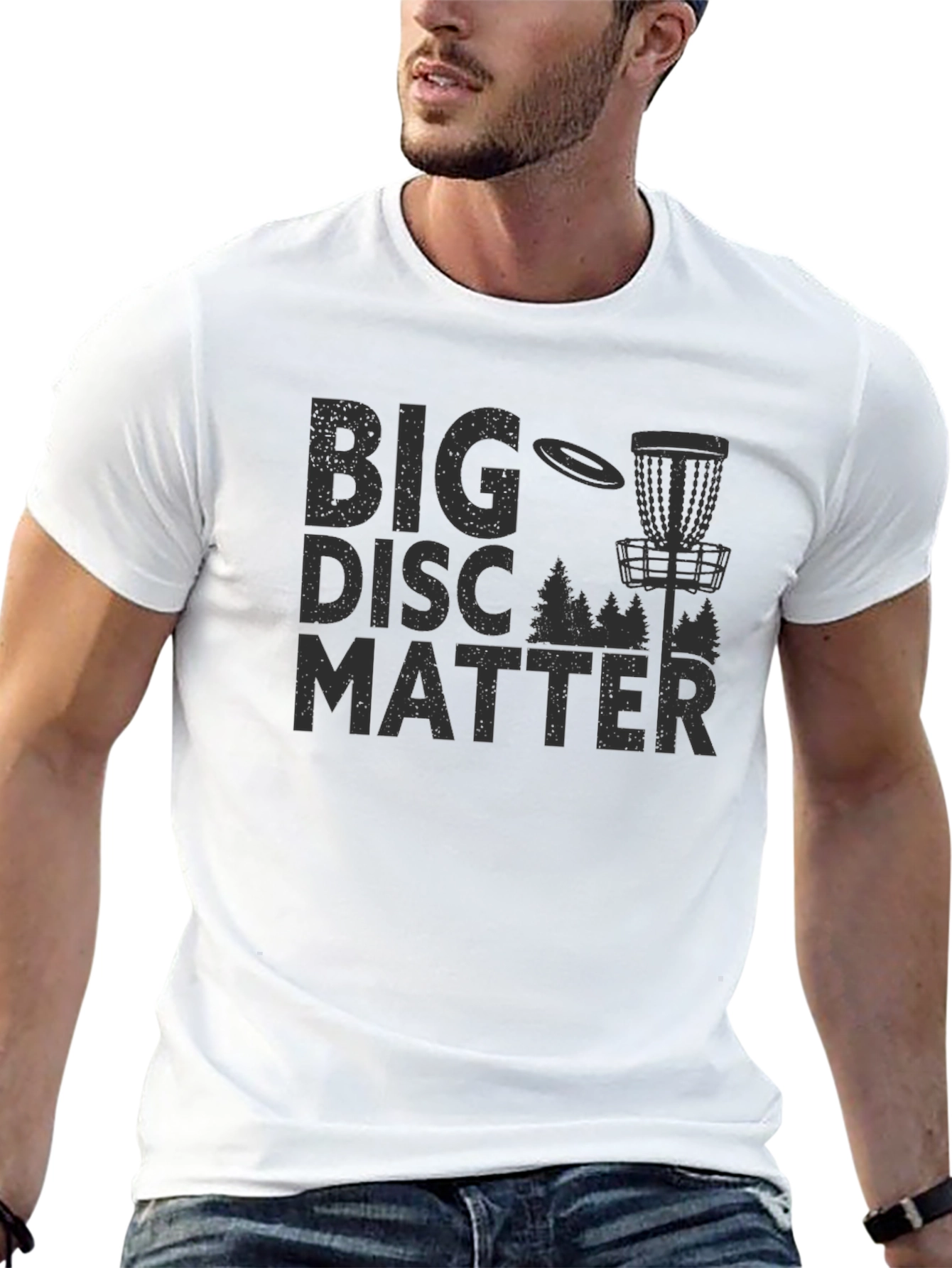 Black Big Disc Matter Graphic Tee - Ultimate Frisbee Apparel view 13