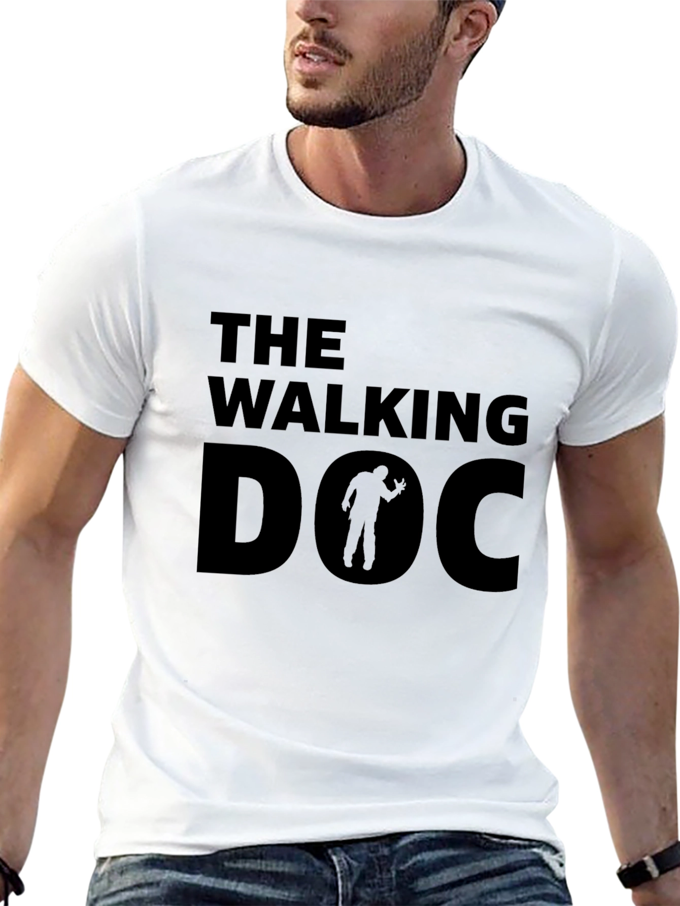 Black The Walking Doc Graphic T-Shirt view 13