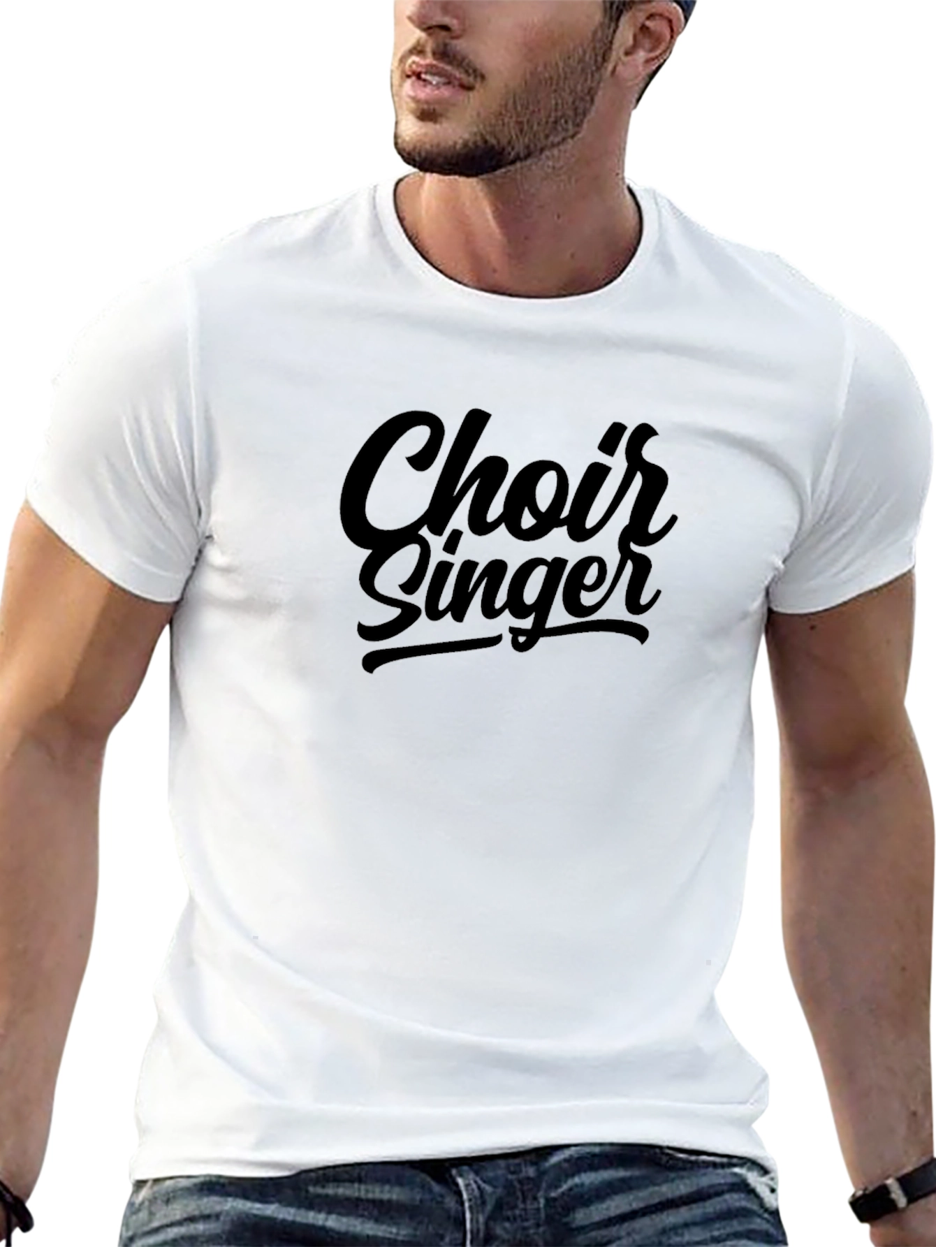 Black Choir Singer Graphic T-Shirt - Soft Cotton Blend view 13