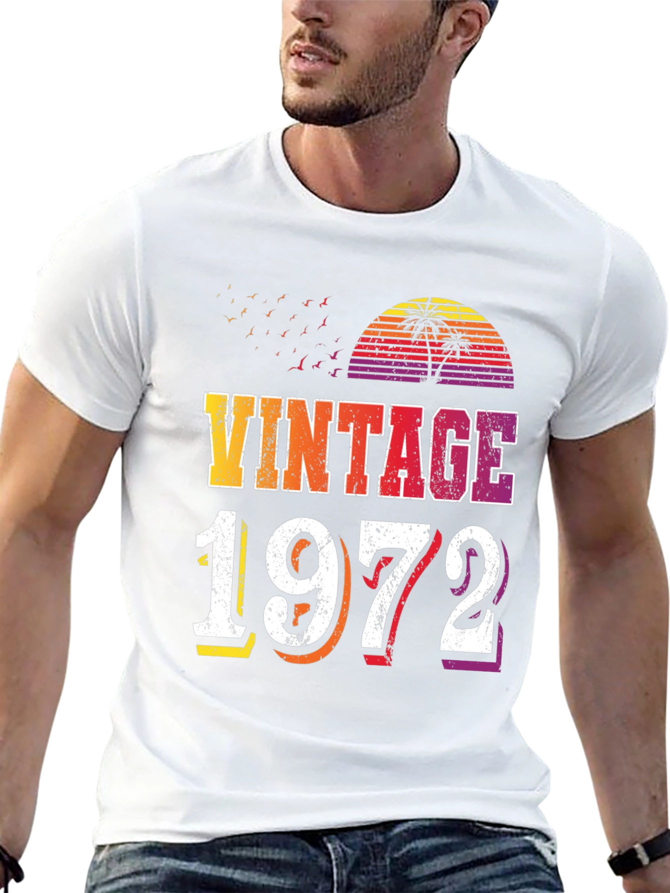 Black Vintage 1972 Graphic T-Shirt Retro Style view 13