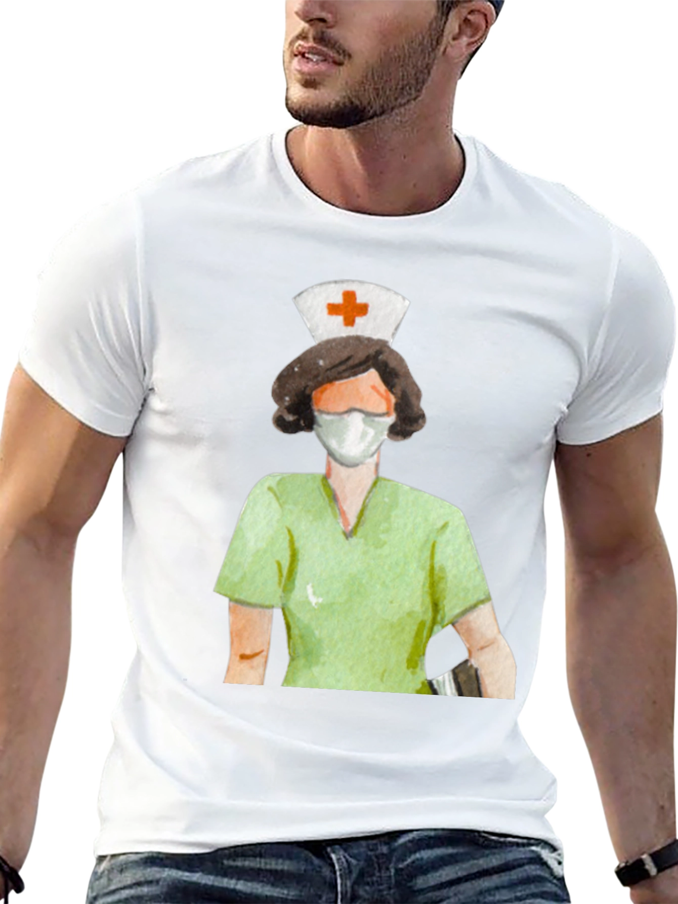 Black Nurse Graphic Tee - Unisex Short Sleeve T-Shirt view 13