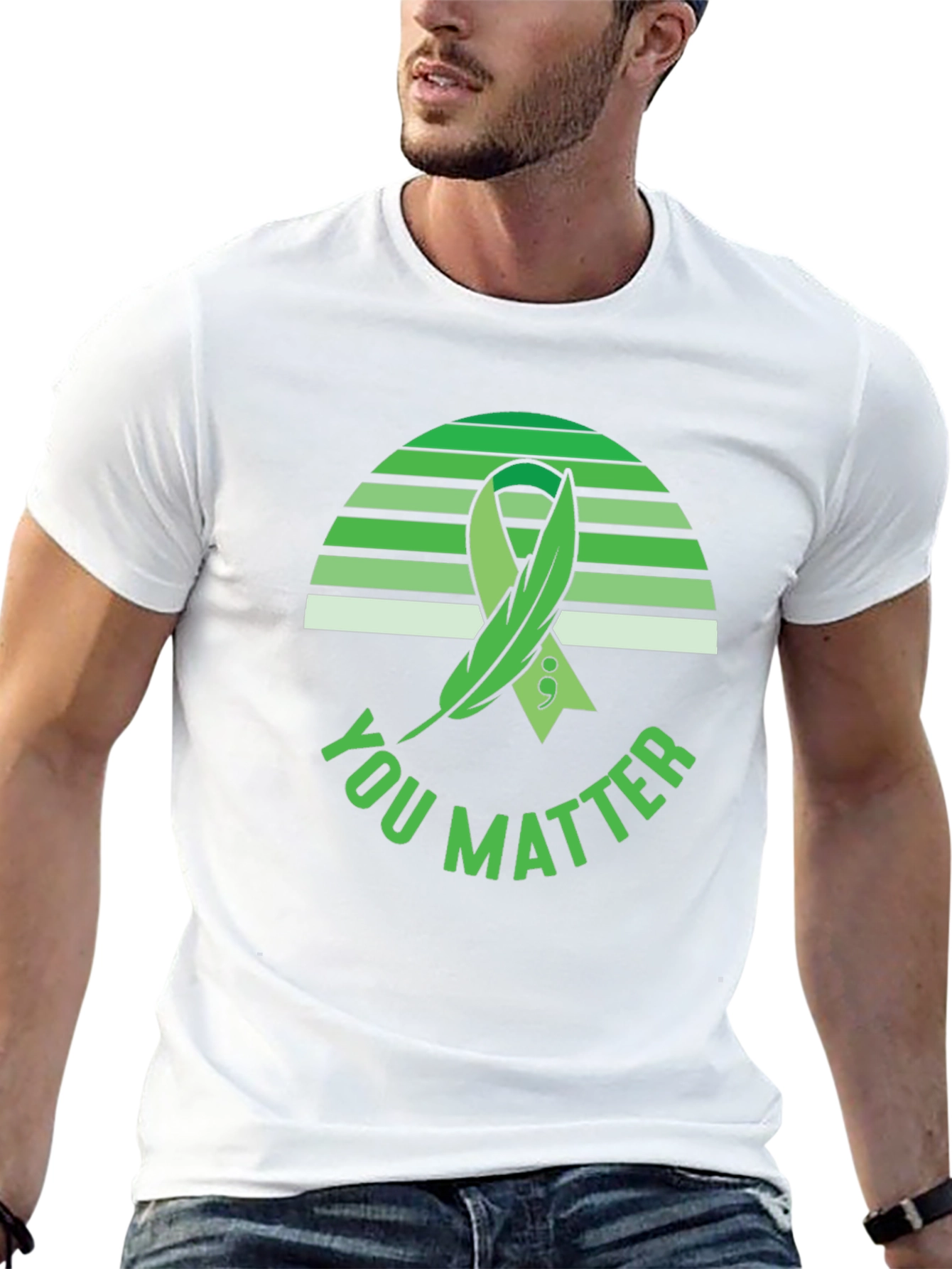 Black You Matter T-Shirt: Mental Health Awareness view 13