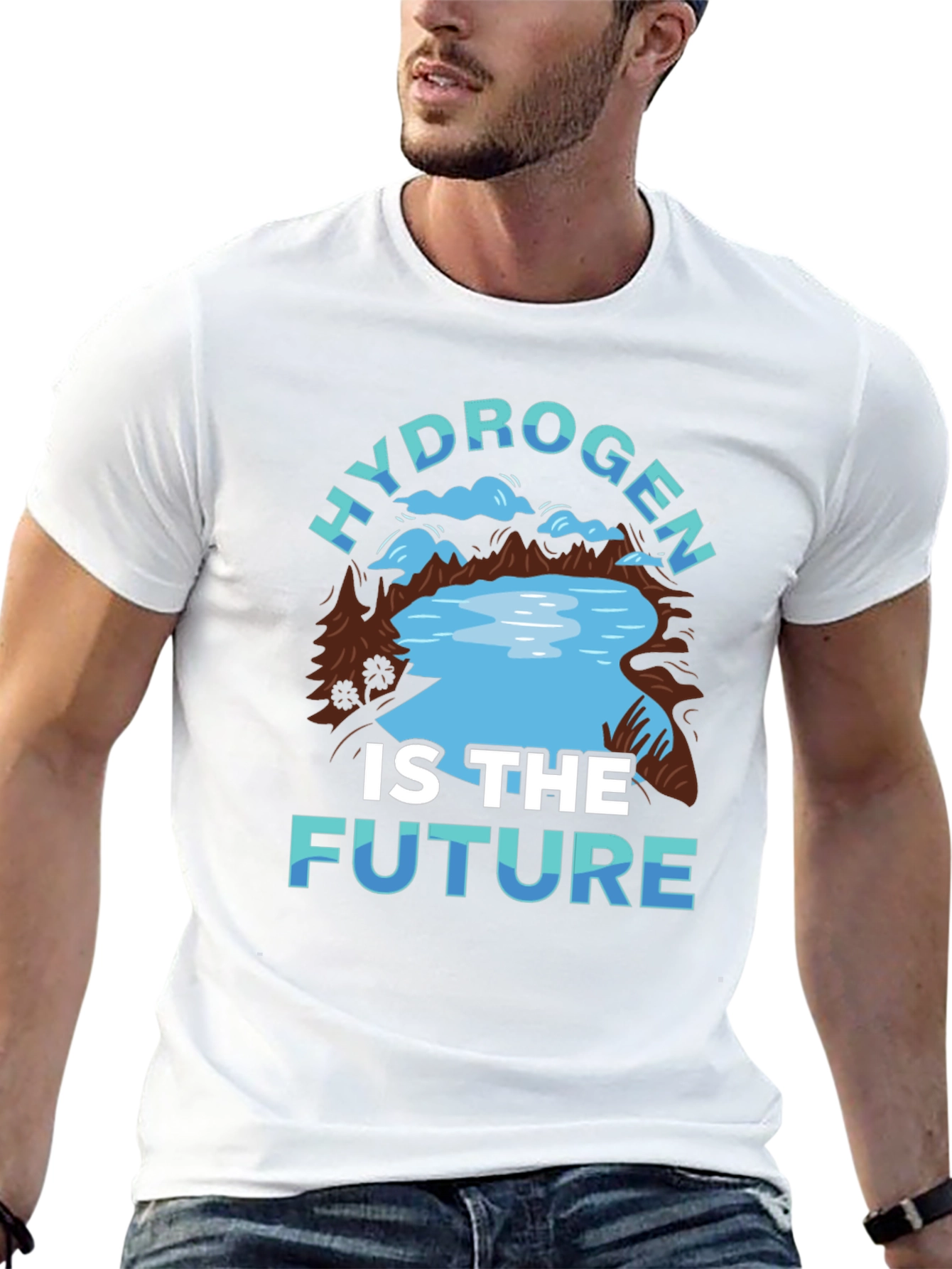 Black Hydrogen is The Future T-Shirt view 13