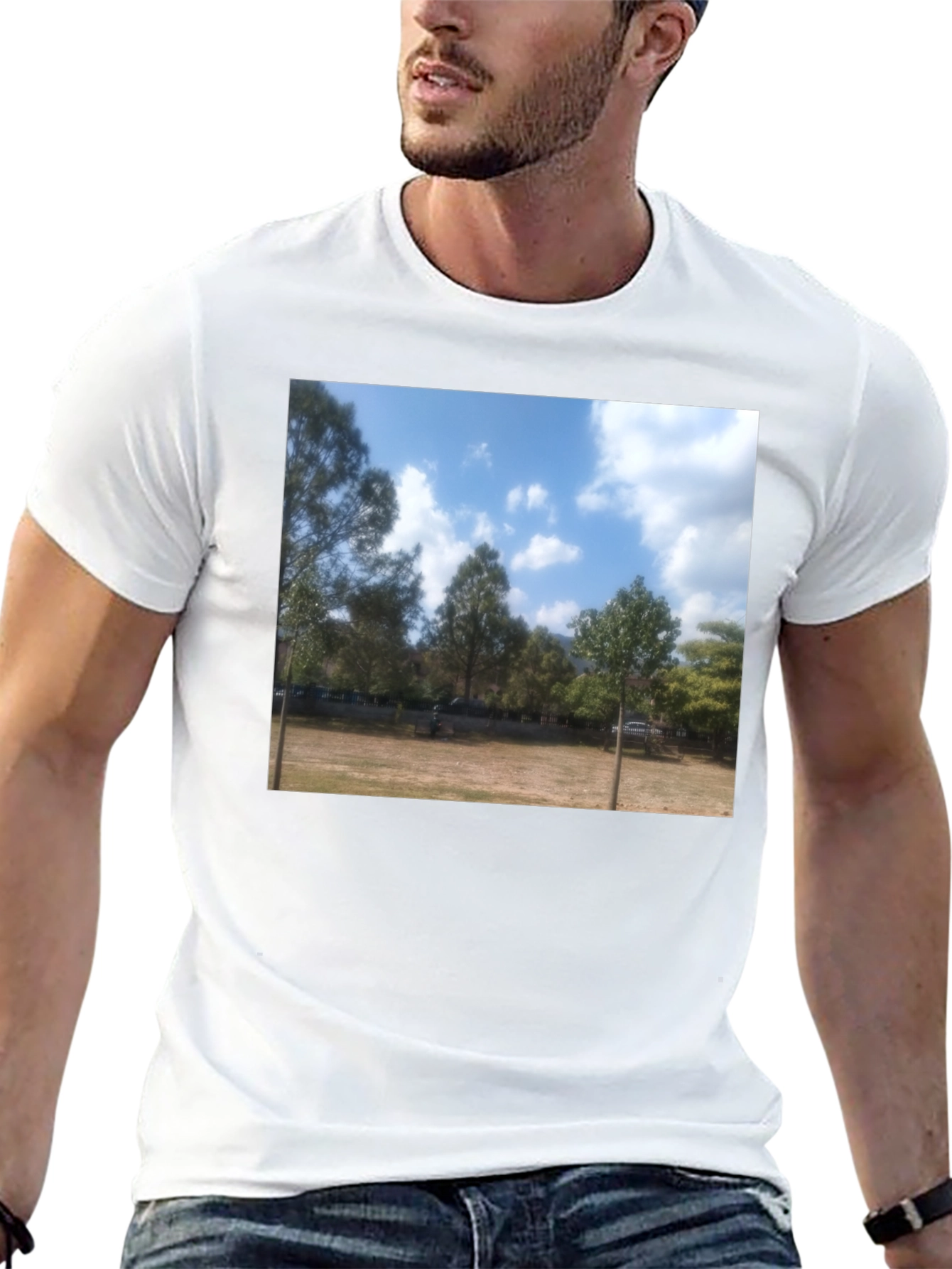 Black Nature Scene Tee view 13