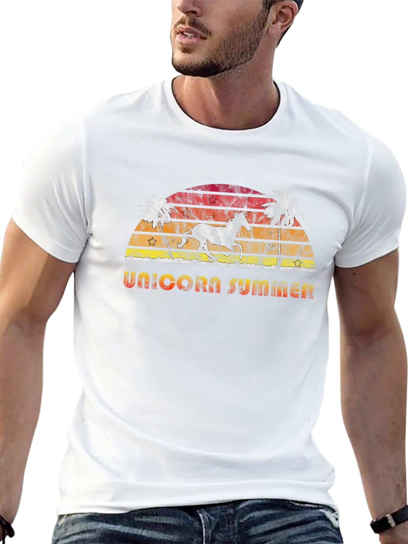 Black Unicorn Summer Graphic T-Shirt view 13