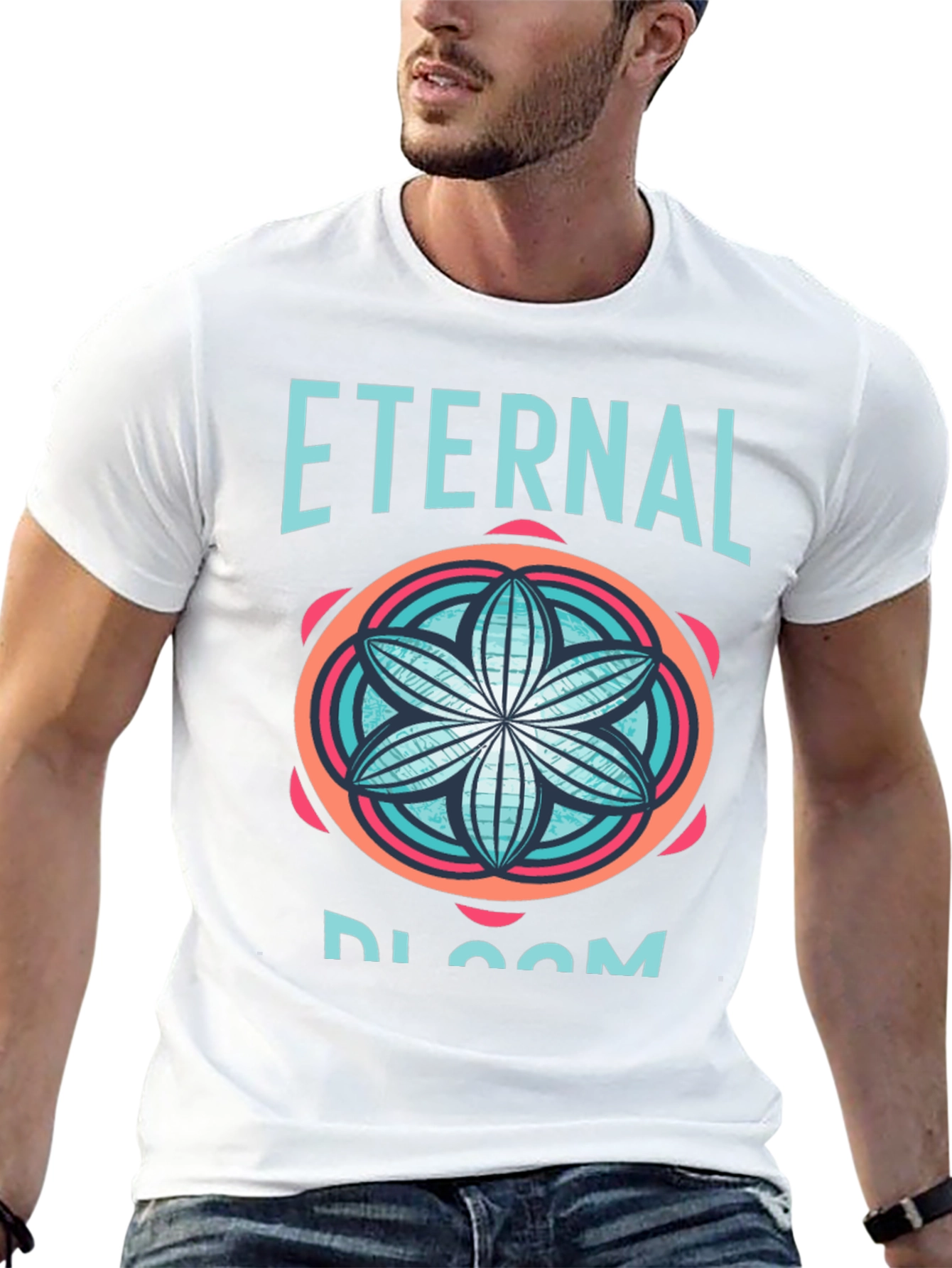 Black Eternal Bloom Black Graphic Tee view 13