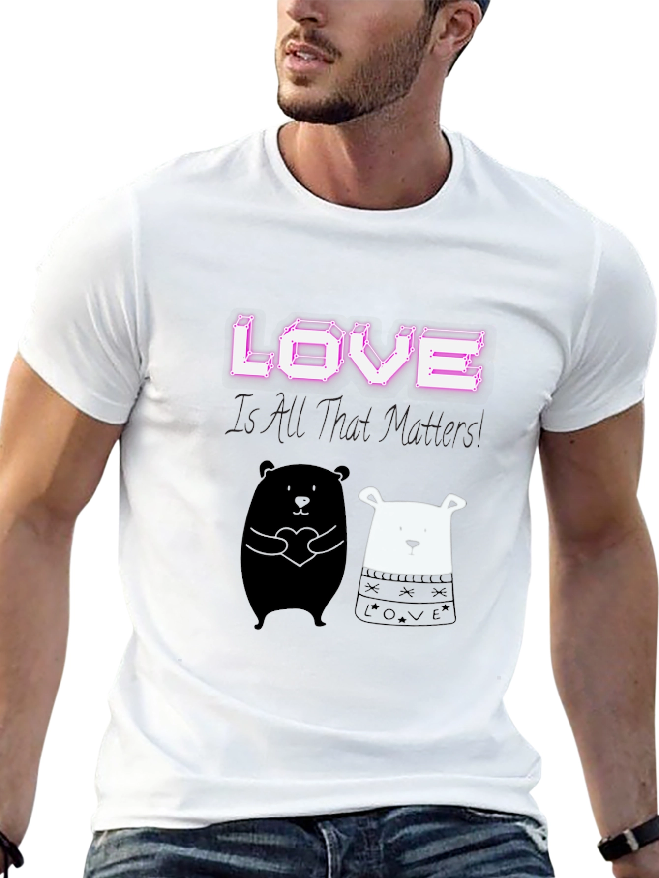 Black Love Matters Graphic Tee: Black view 13