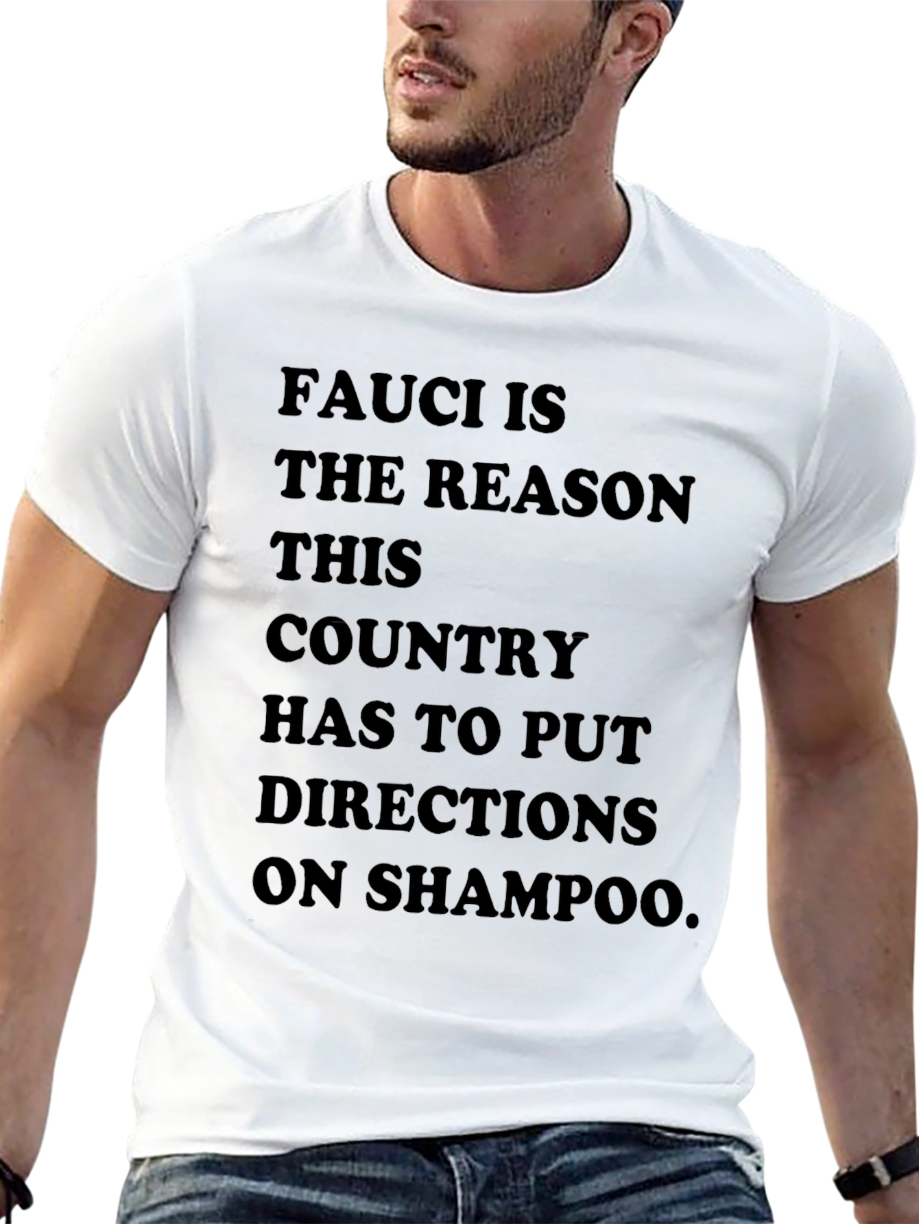 Black Fauci Shampoo Direction Tee view 13