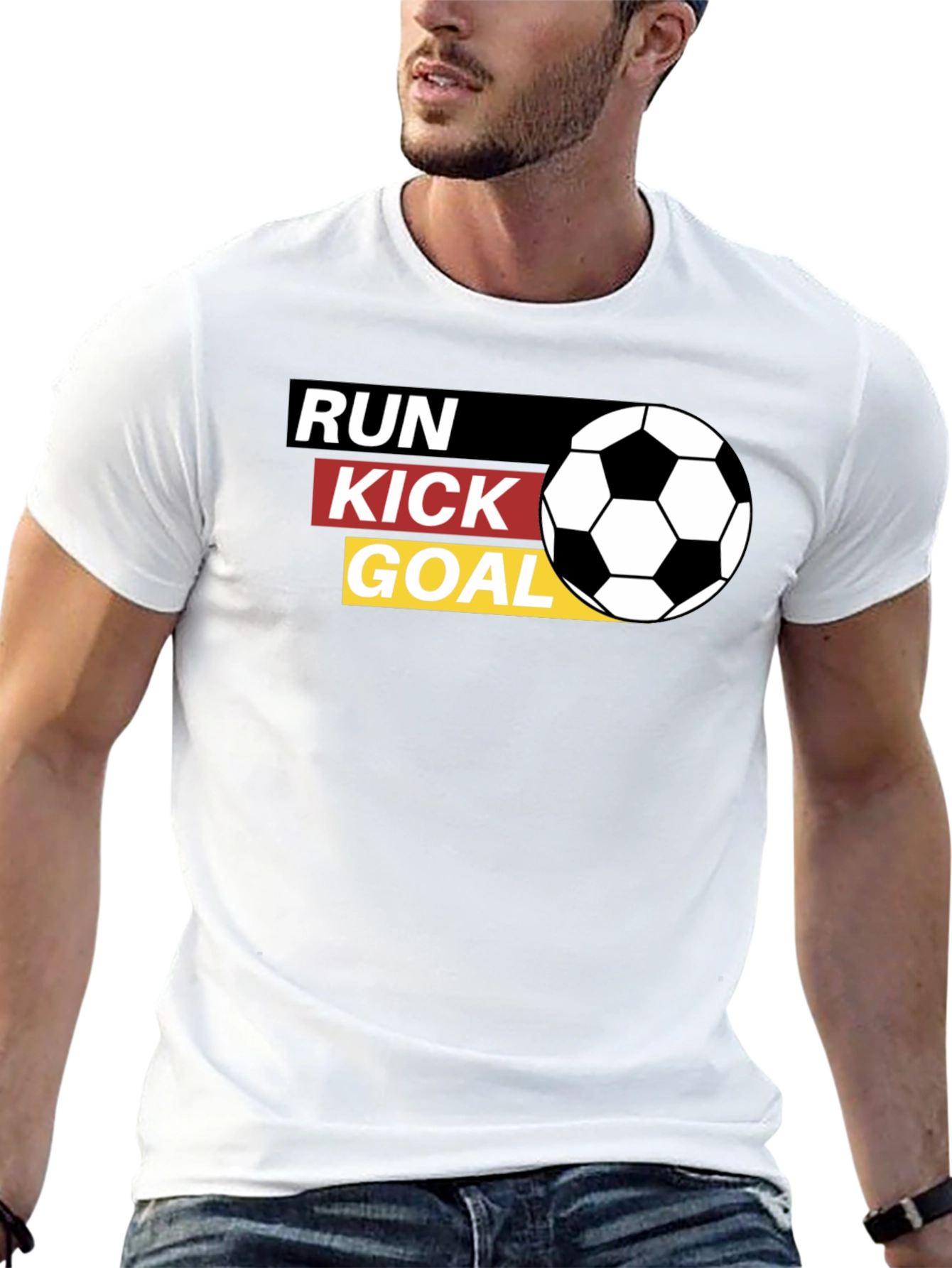 Run Kick Goal Soccer T-Shirt - 13