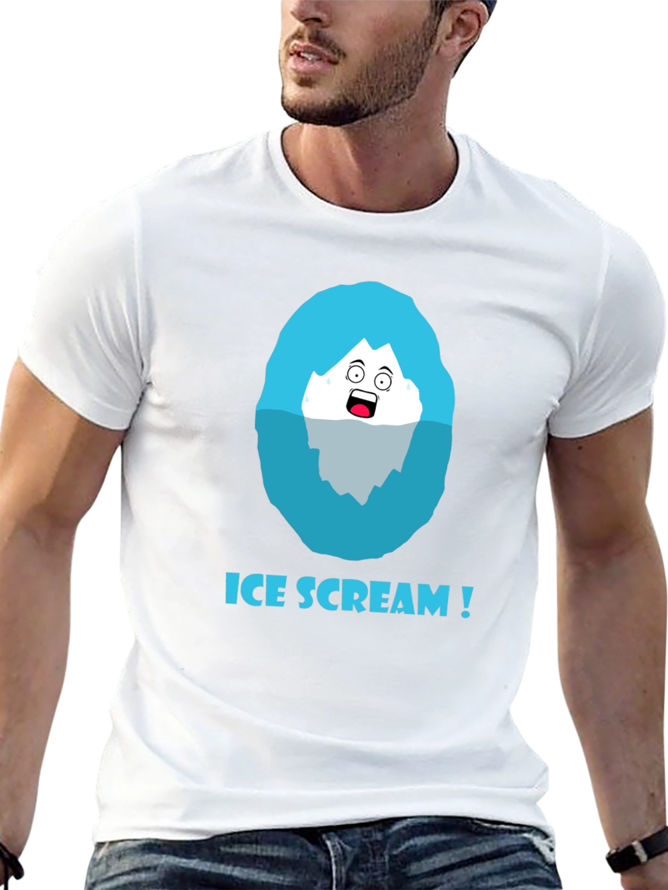 Black Ice Scream T-Shirt - Funny Graphic Tee view 13