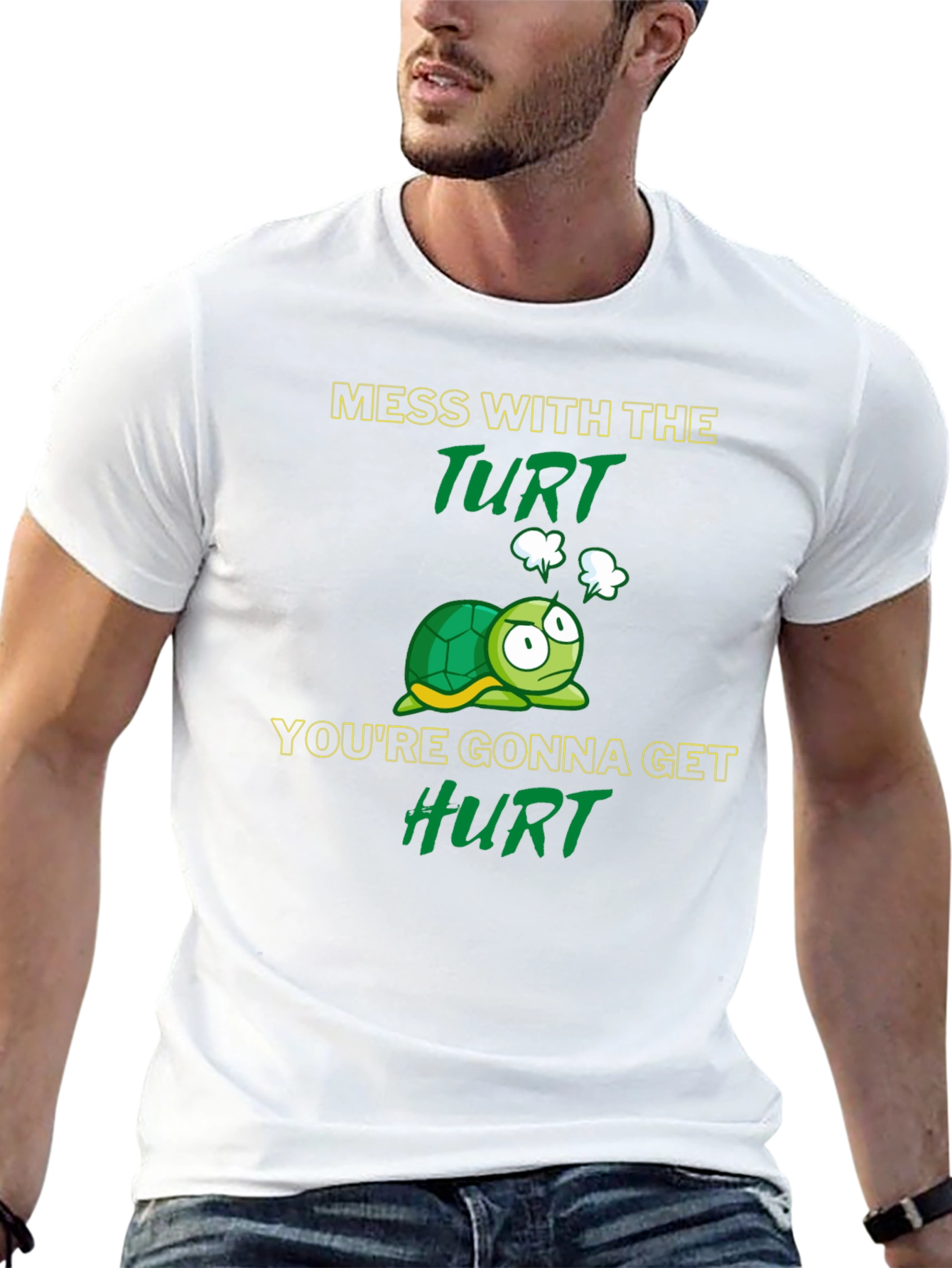 Black Mess with the Turt Graphic T-Shirt view 13