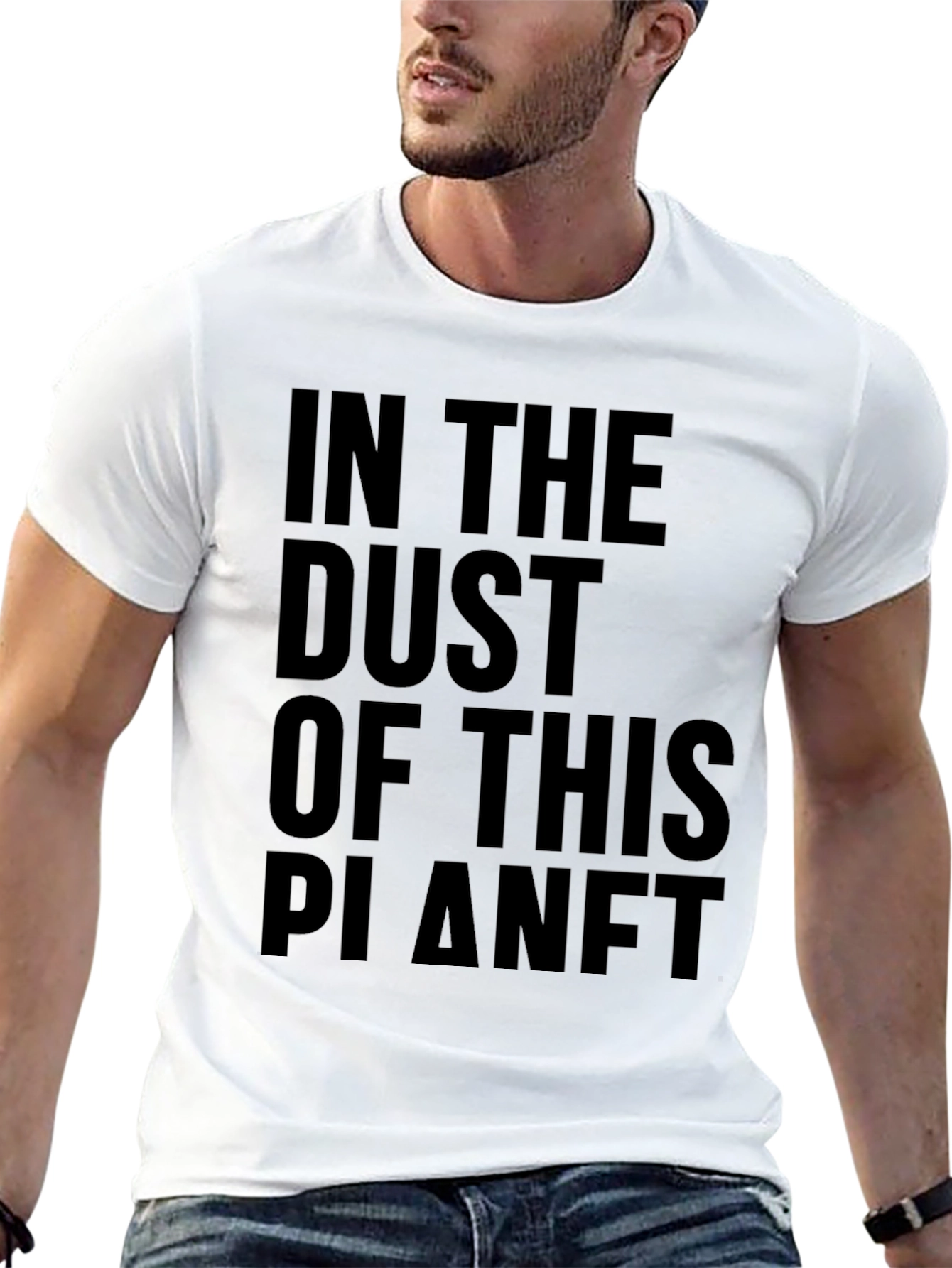 Black In The Dust Of This Planet Black Graphic Tee view 13