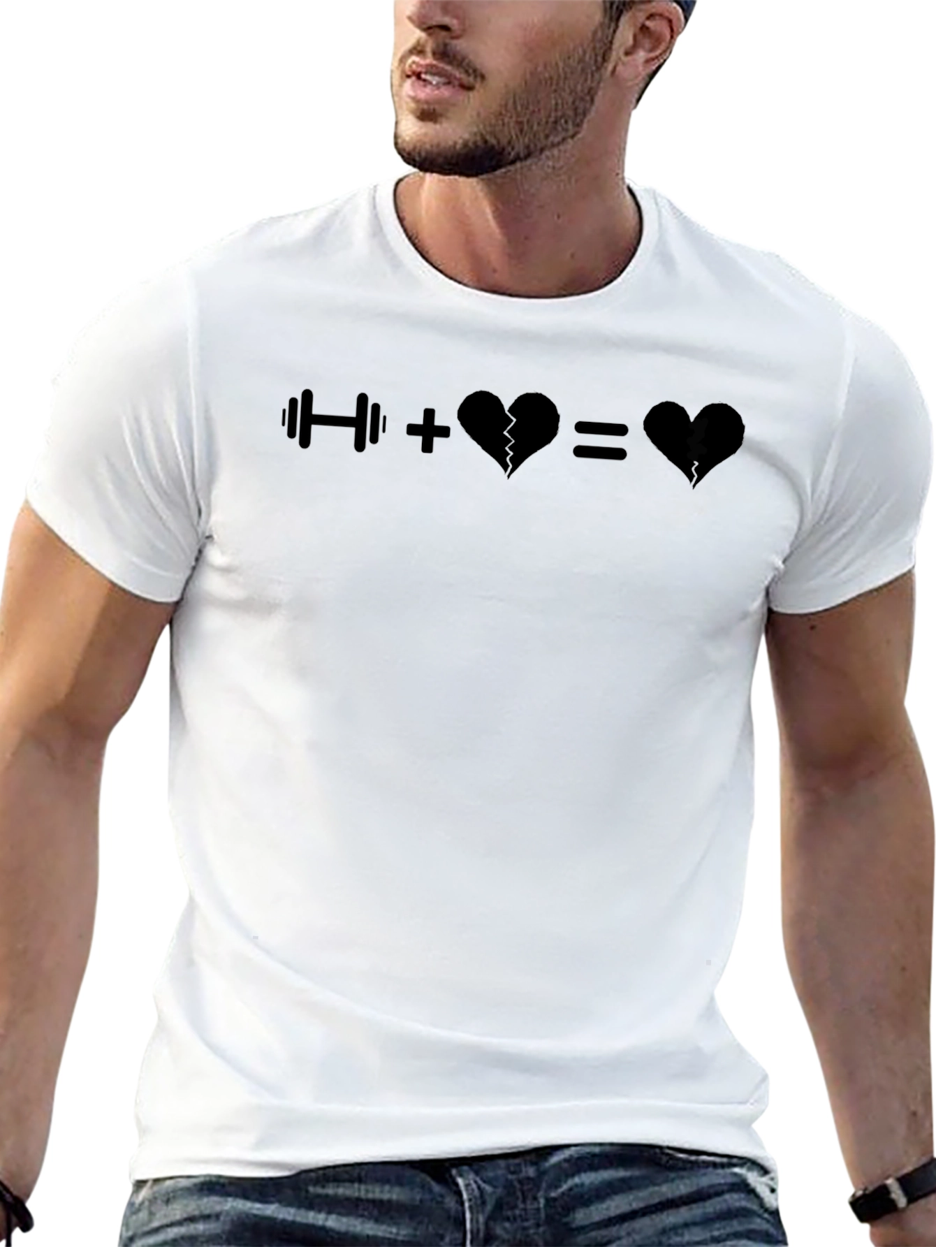 Black Gym Heartbreak T-Shirt view 13