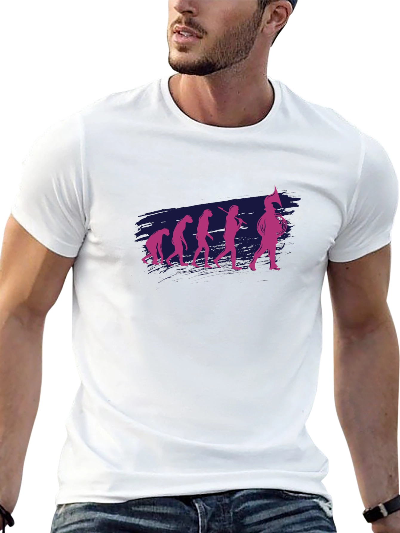 Black Evolution of the Marching Band T-Shirt view 13