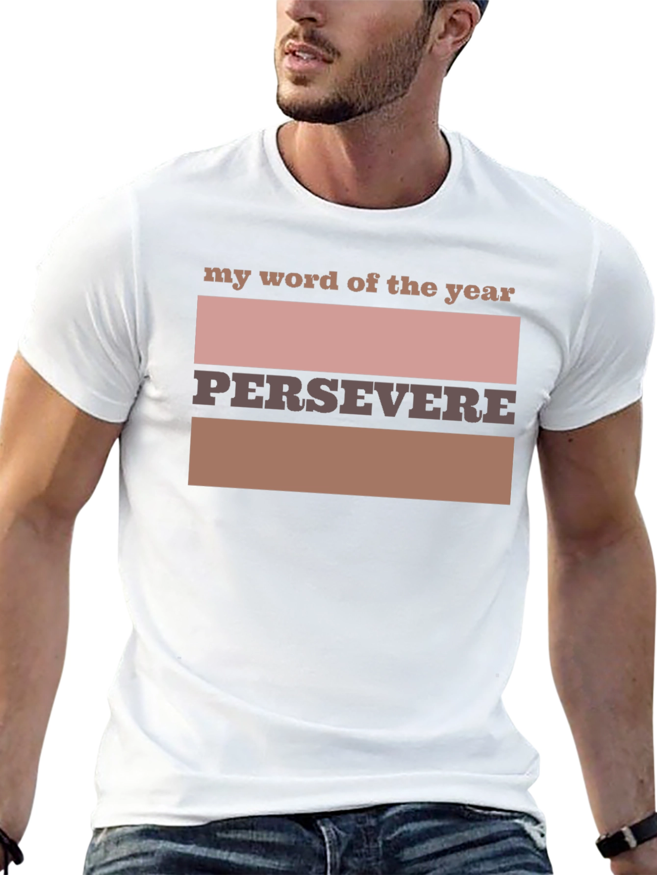 Black Persevere Word of the Year Graphic Tee view 13