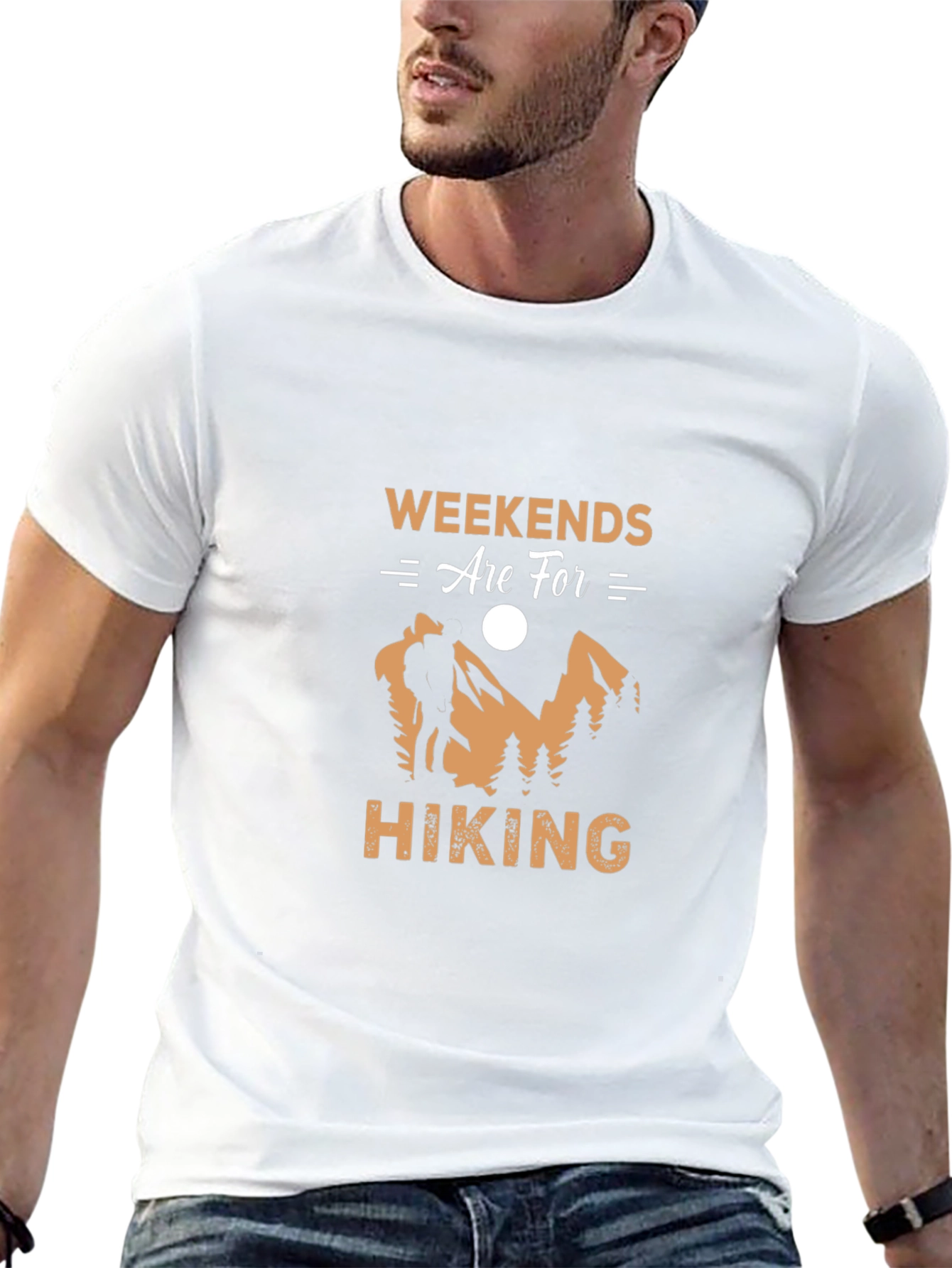 Black Weekends Are For Hiking Graphic Tee view 13