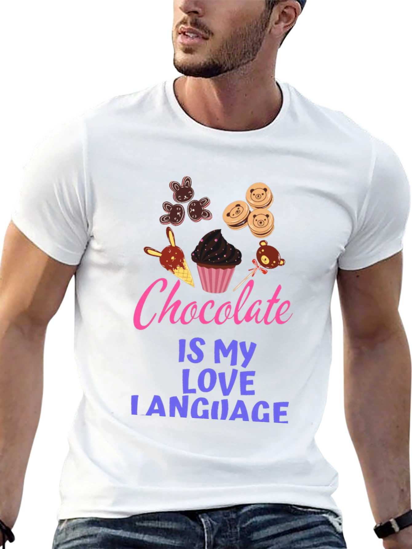 Black Chocolate Is My Love Language Graphic Tee view 13