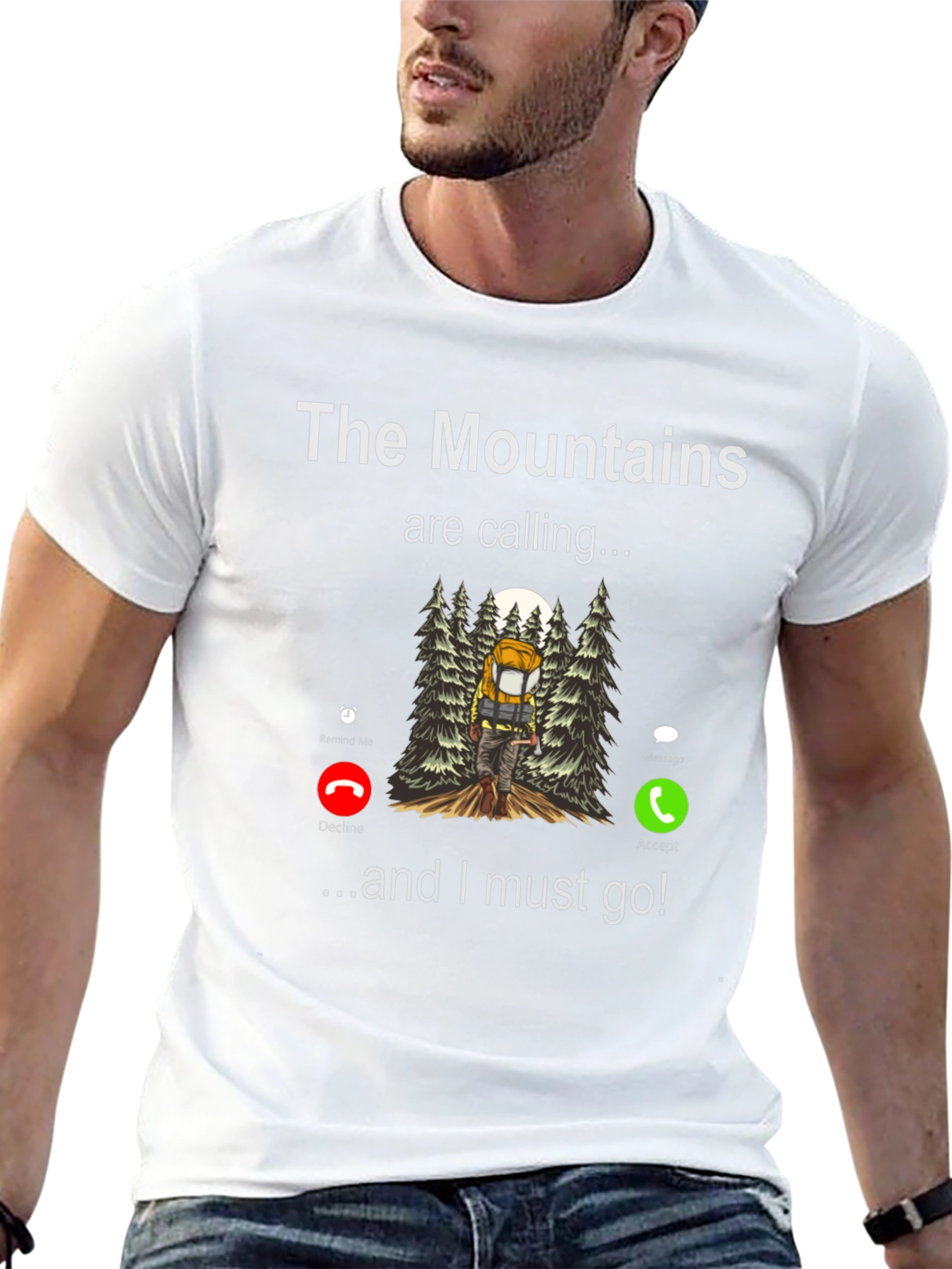 Black Mountains Calling T-Shirt - Hiker's Adventure Tee view 13