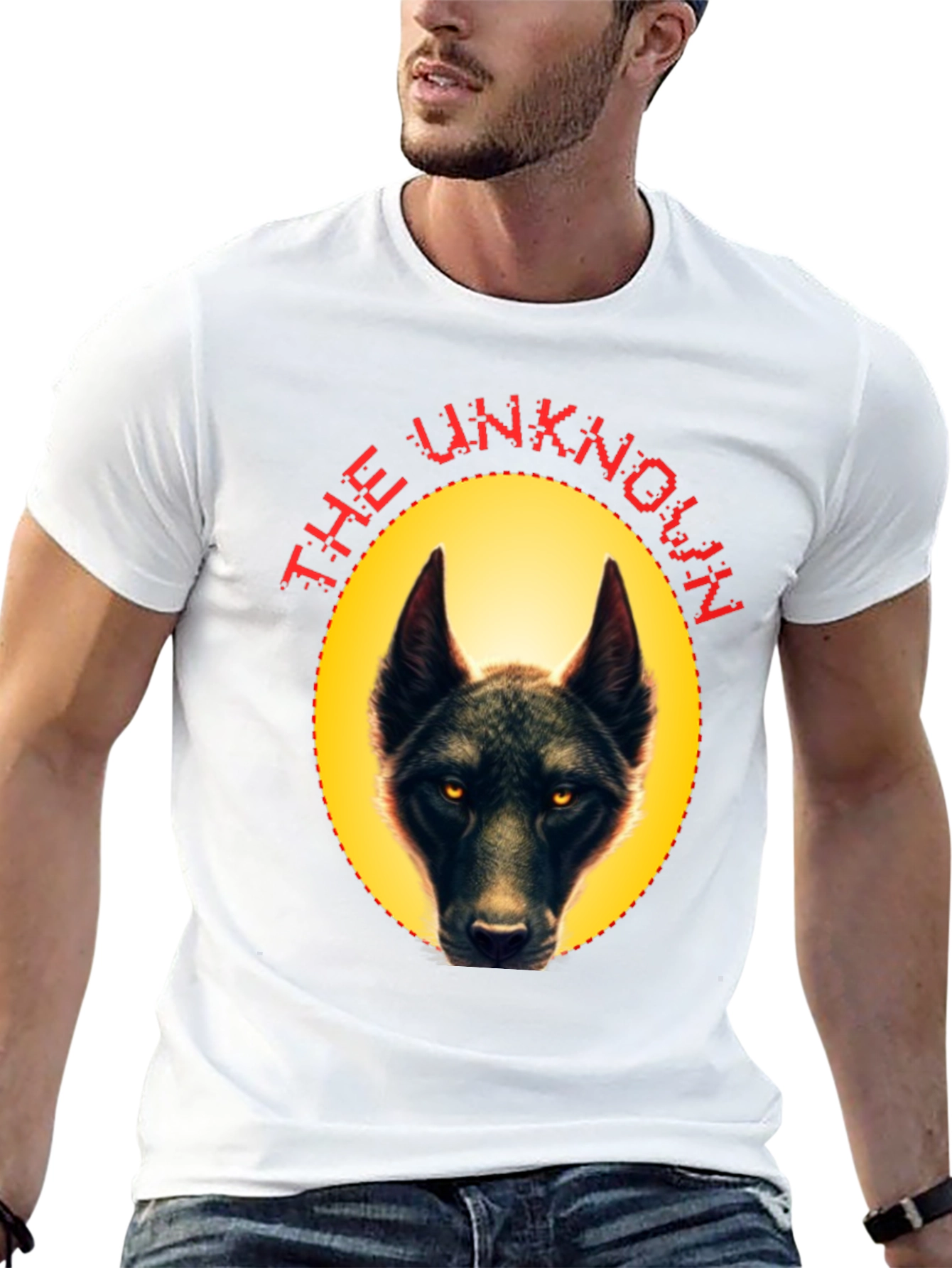 Black The Unknown Wolf Graphic Tee view 13