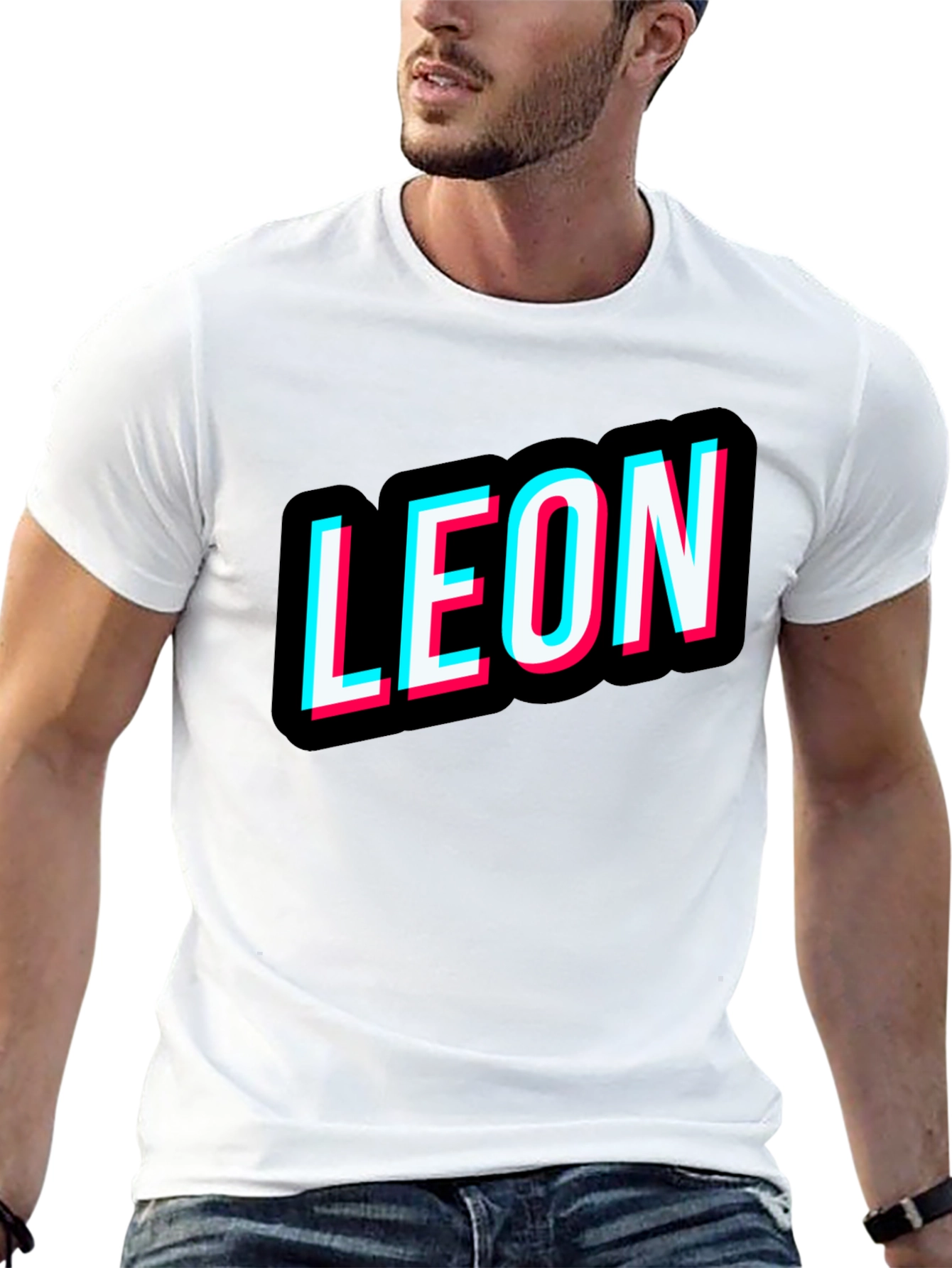 Black Leon T-Shirt Black Novelty Design Tee view 13